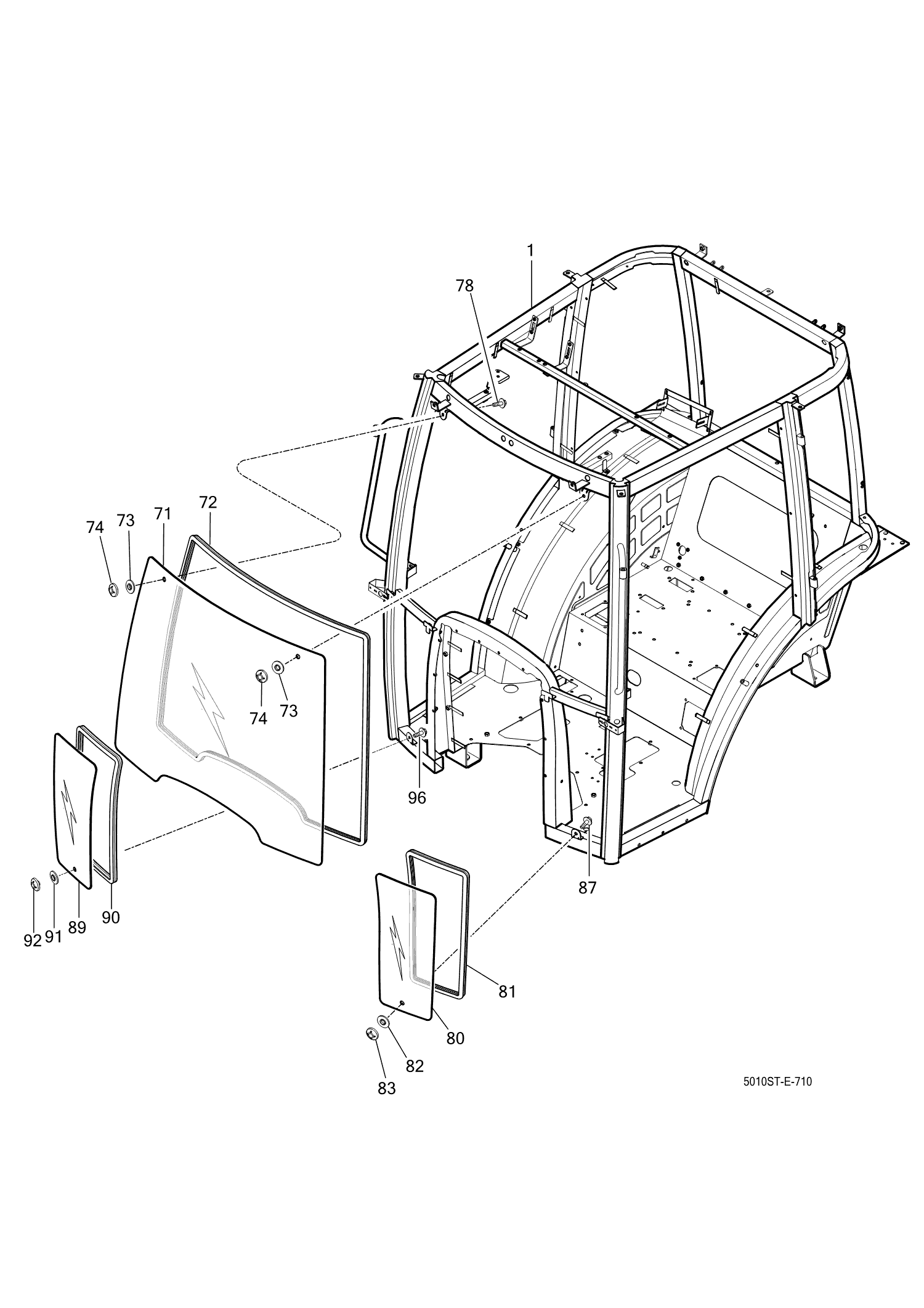 710 - FRONT GLASS