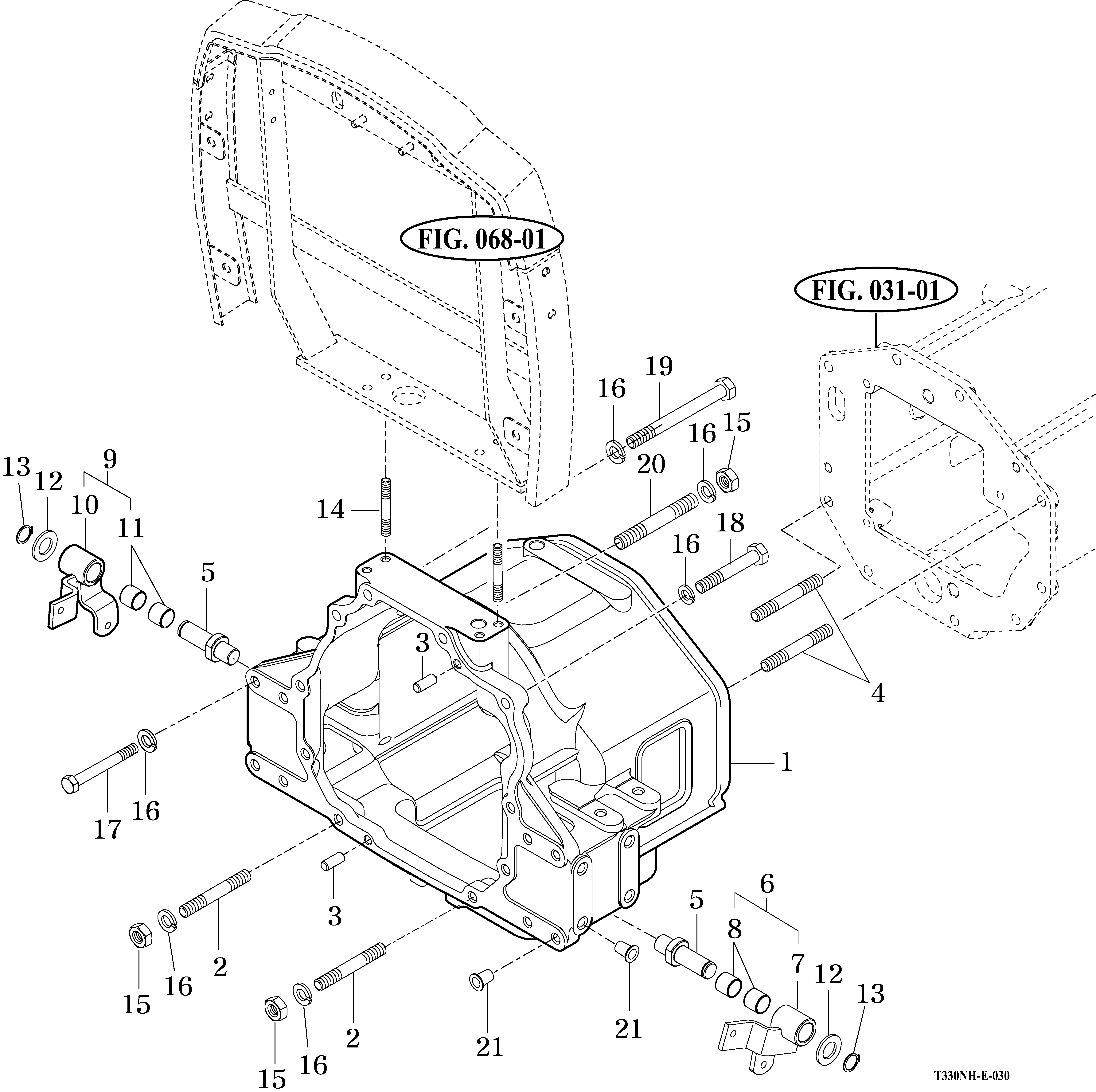 030 - TRANSMISSION FRONT CASE