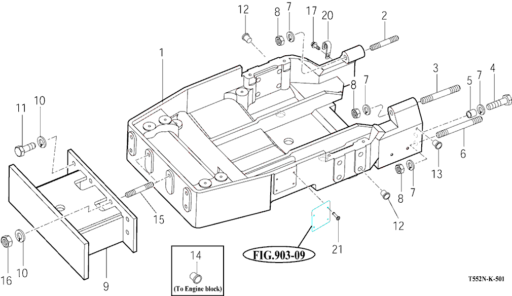 501 - FRONT AXLE SUPPORT
