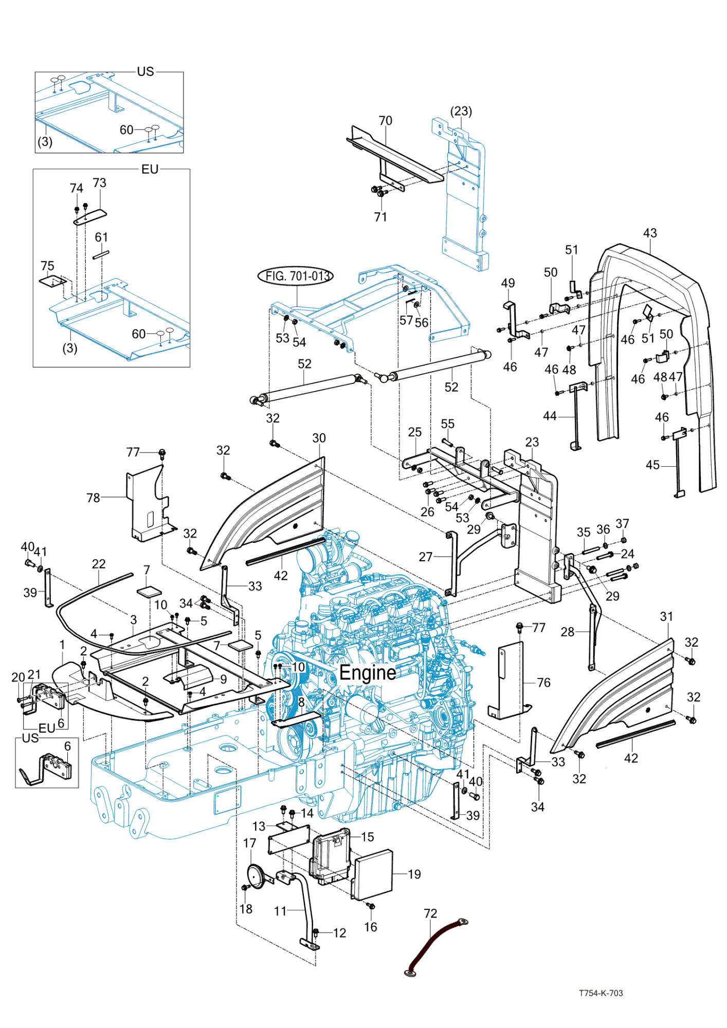 703 - SIDE SUPPORT & FRAME HOOD (2023-02-01 ~)