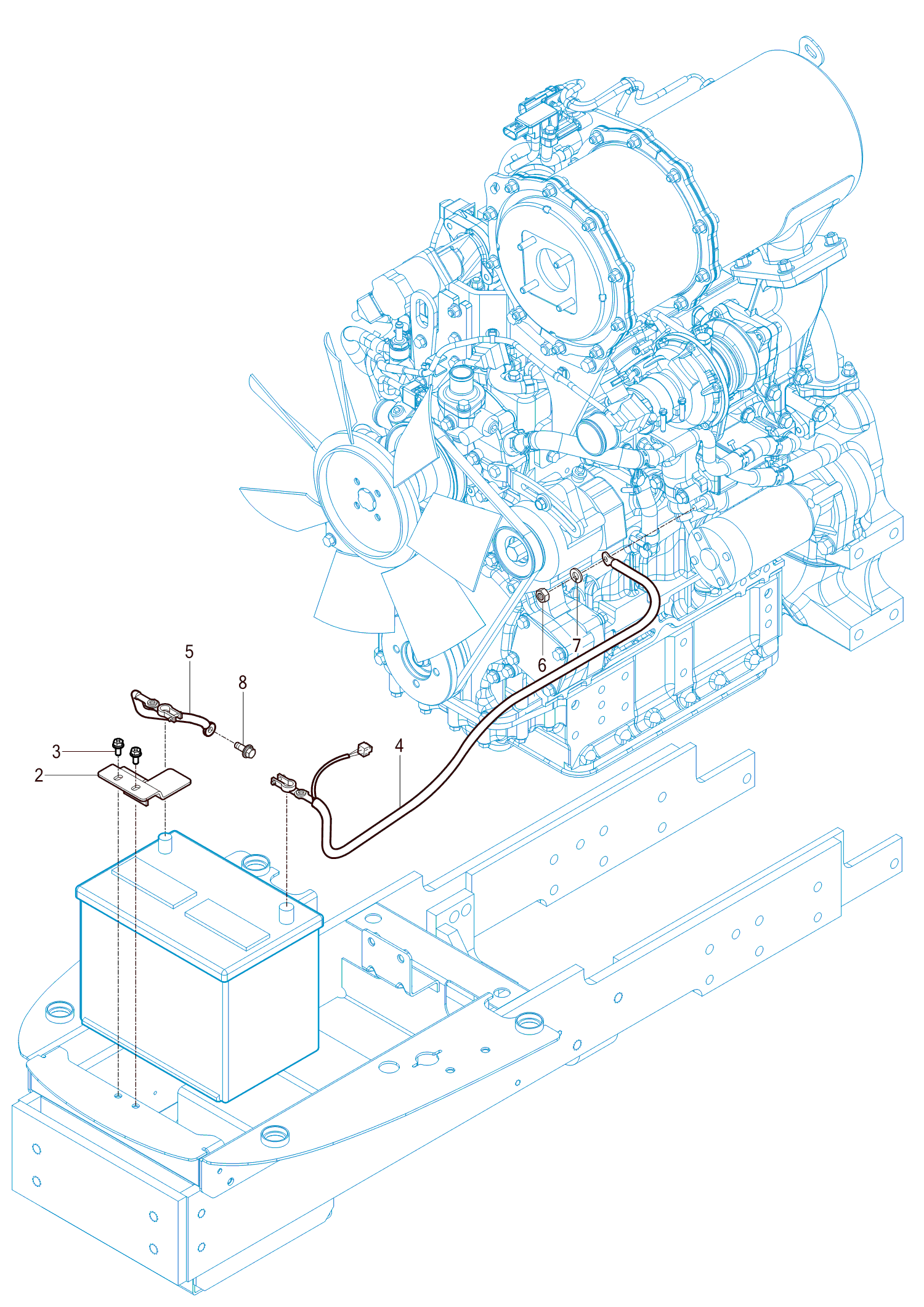 801 - BATTERY MOUNTING