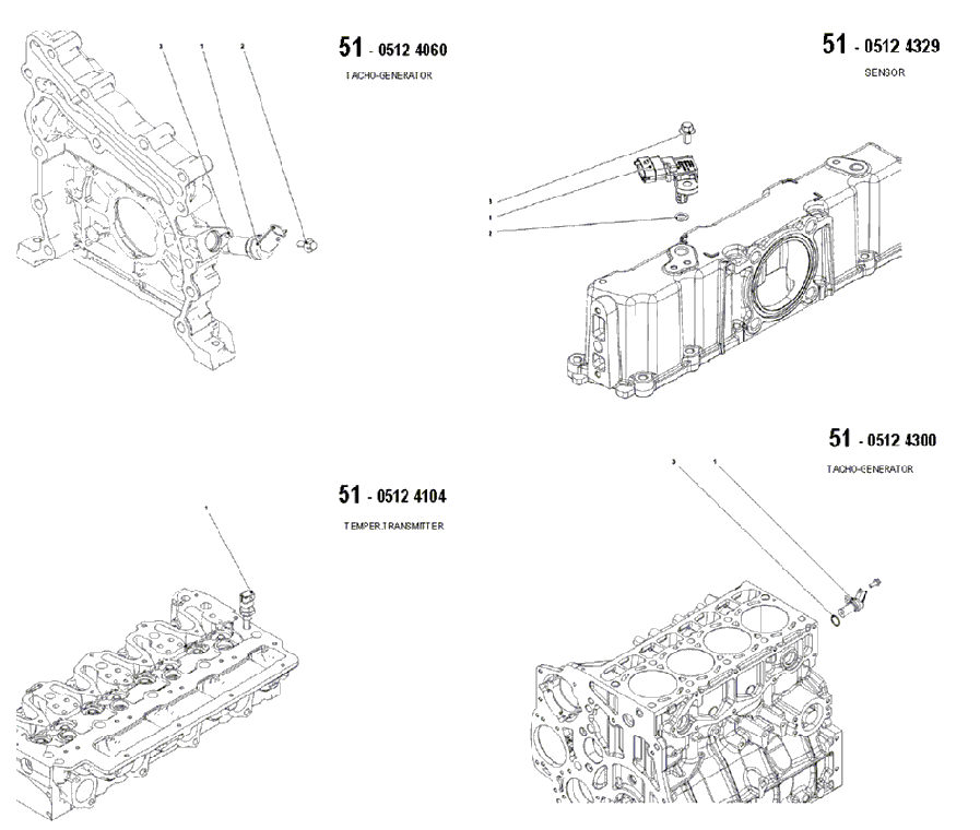 51 - 0512 4060, 0512 4104, 0512 4300, 0512 4329