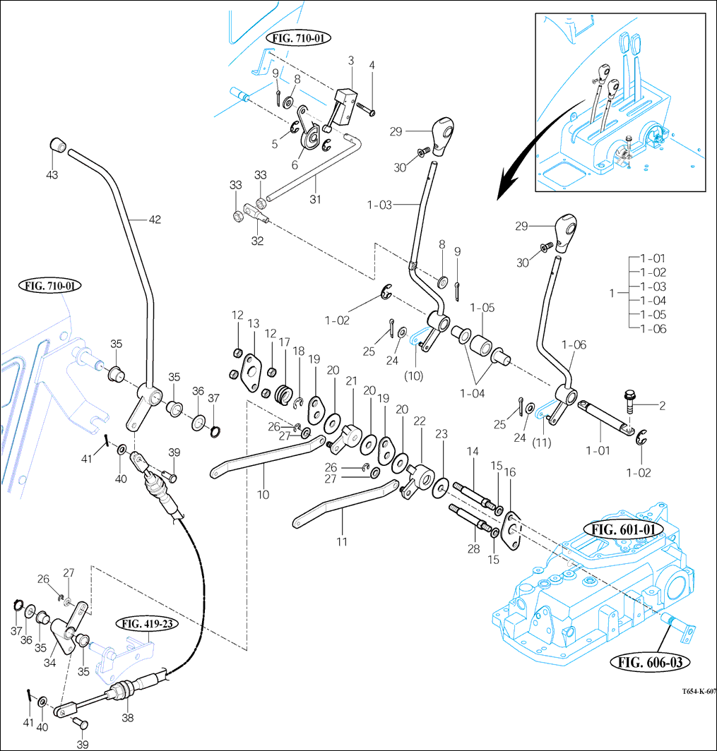 607 - POSITION & DRAFT LEVER