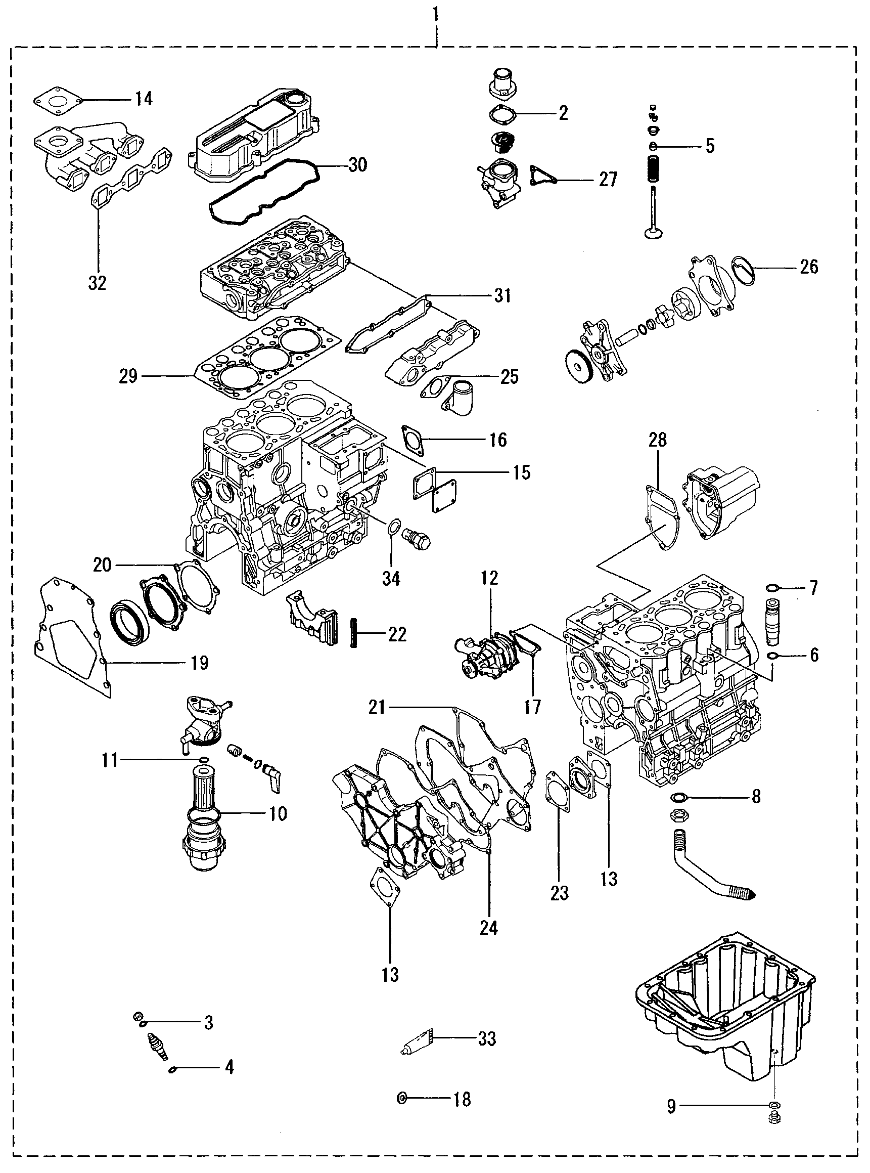 145 - OVERHAUL GASKET KIT