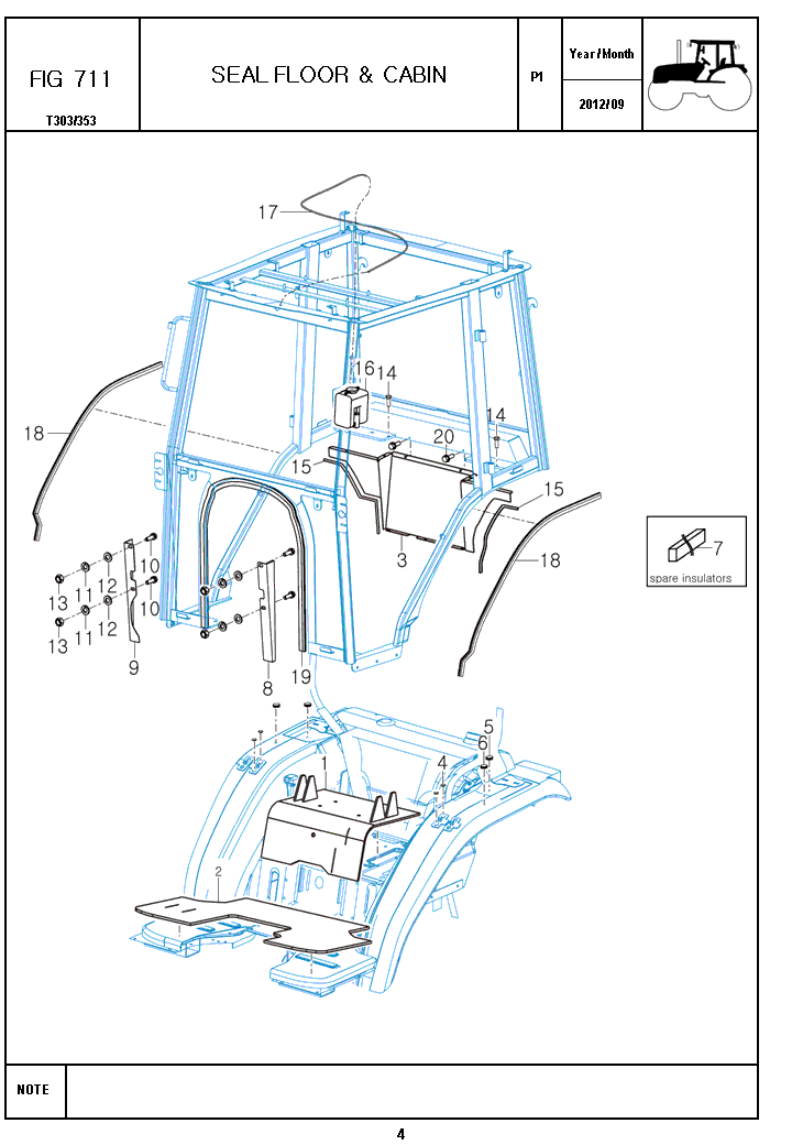 711 - SEAL FLOOR & CABIN
