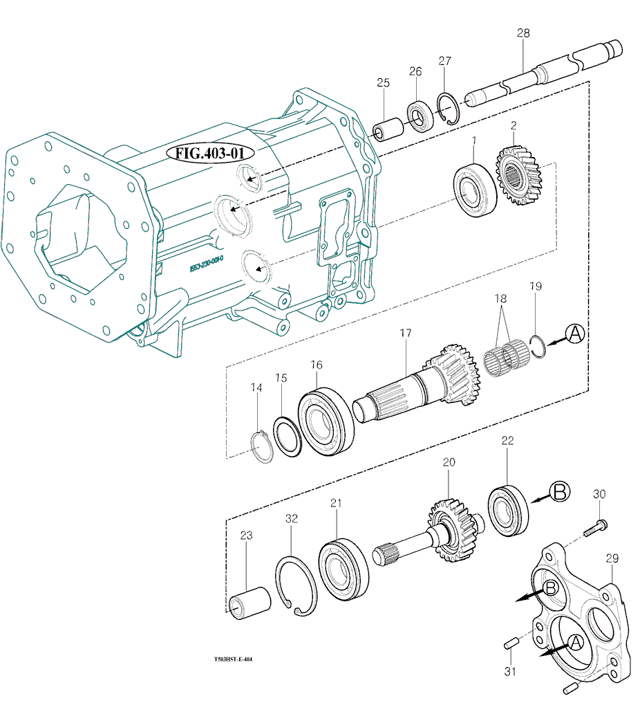 404 - TRANSTER GEAR SET 404 - TRANSTER GEAR SET