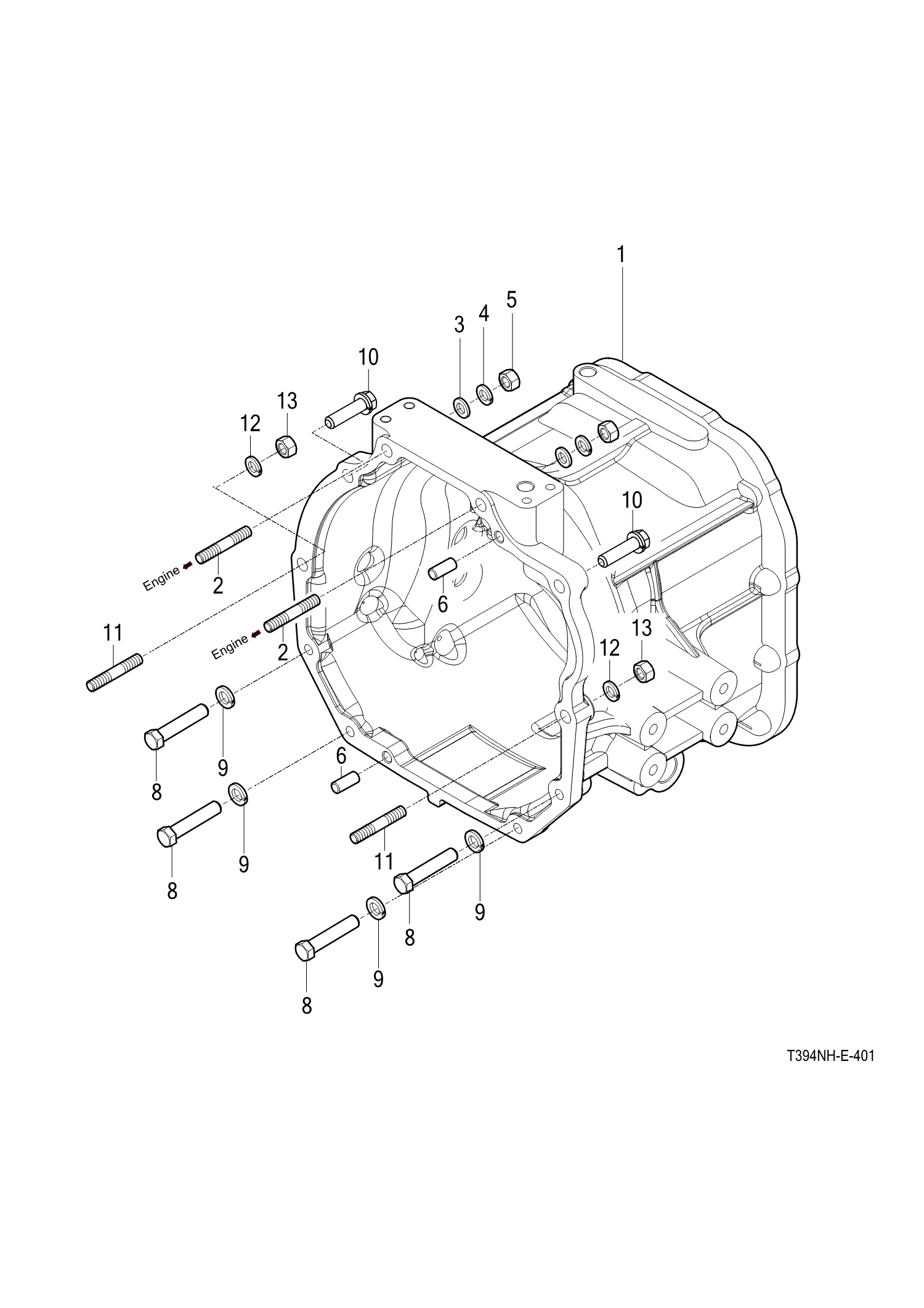 401 - TRANSMISSION FRONT CASE