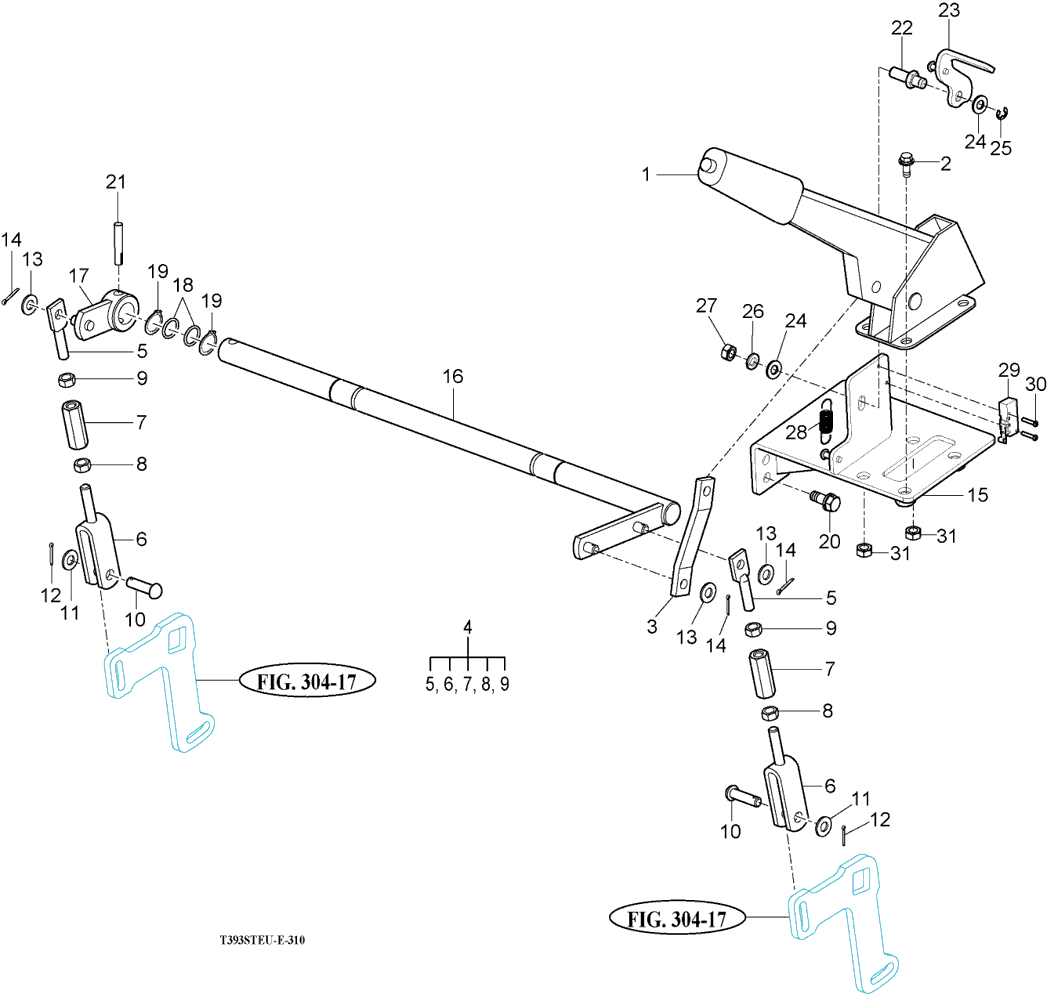 310 - HAND BRAKE LINKAGE
