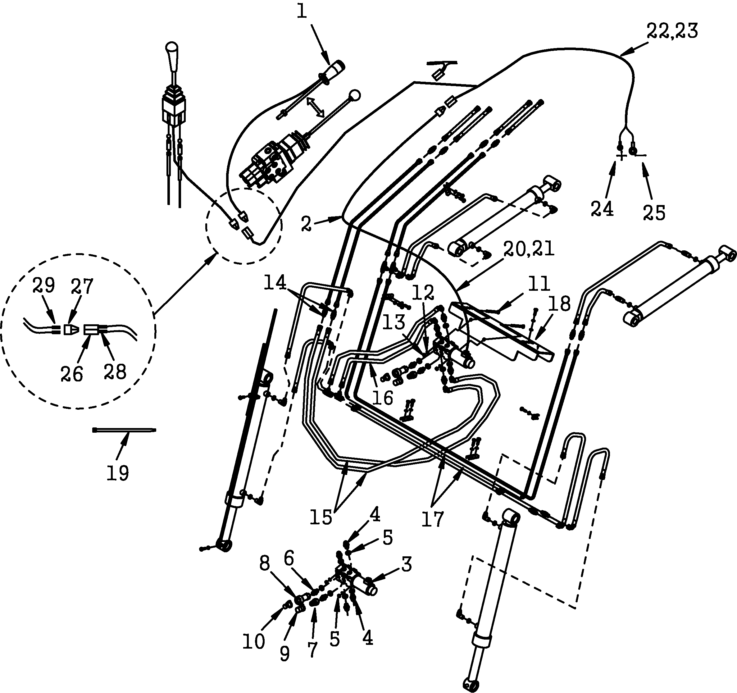 041 - SUB.HYDRAULICS ASS'Y (OPTIONAL)