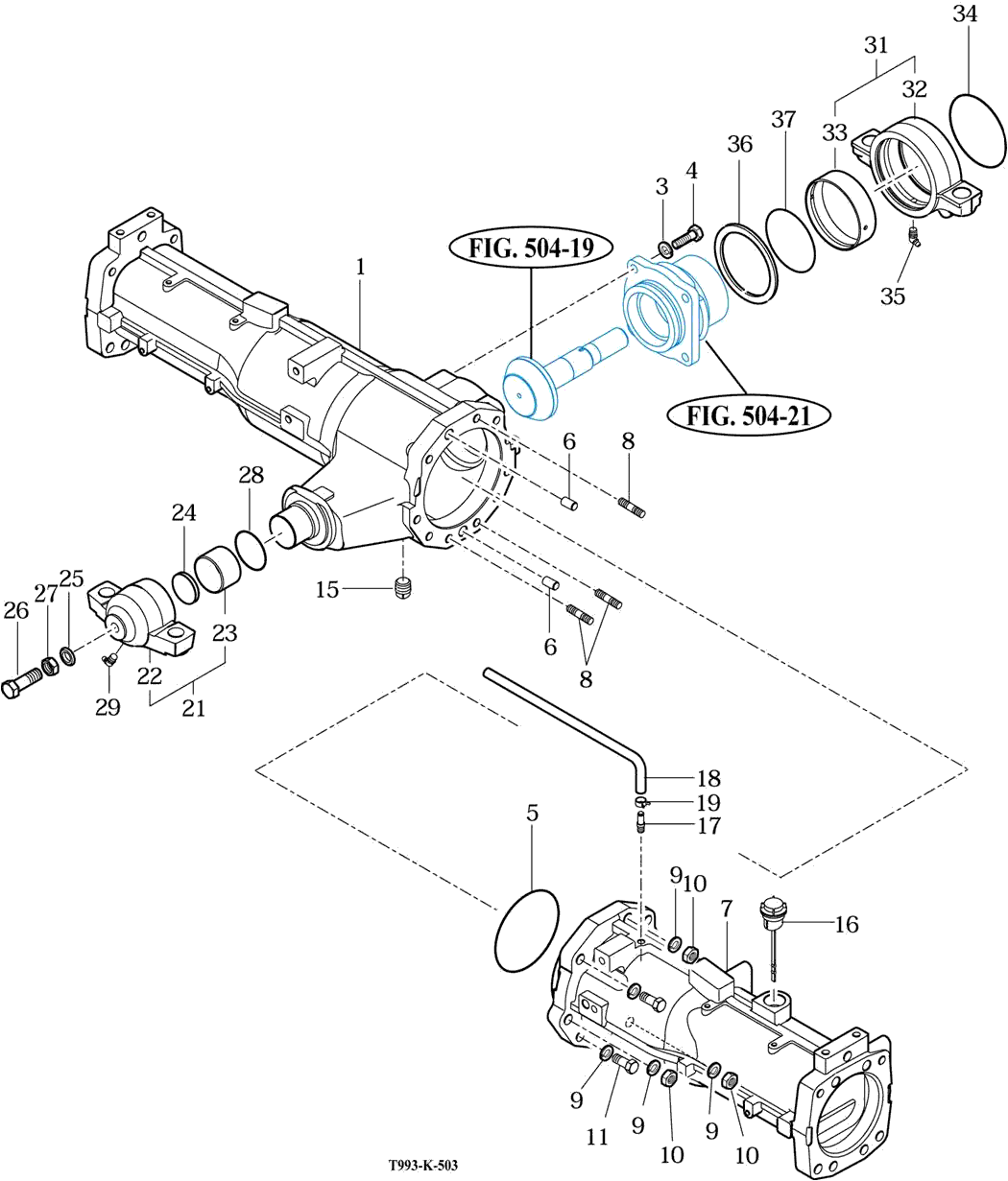 503 - FRONT AXLE HOUSING 503 - FRONT AXLE HOUSING