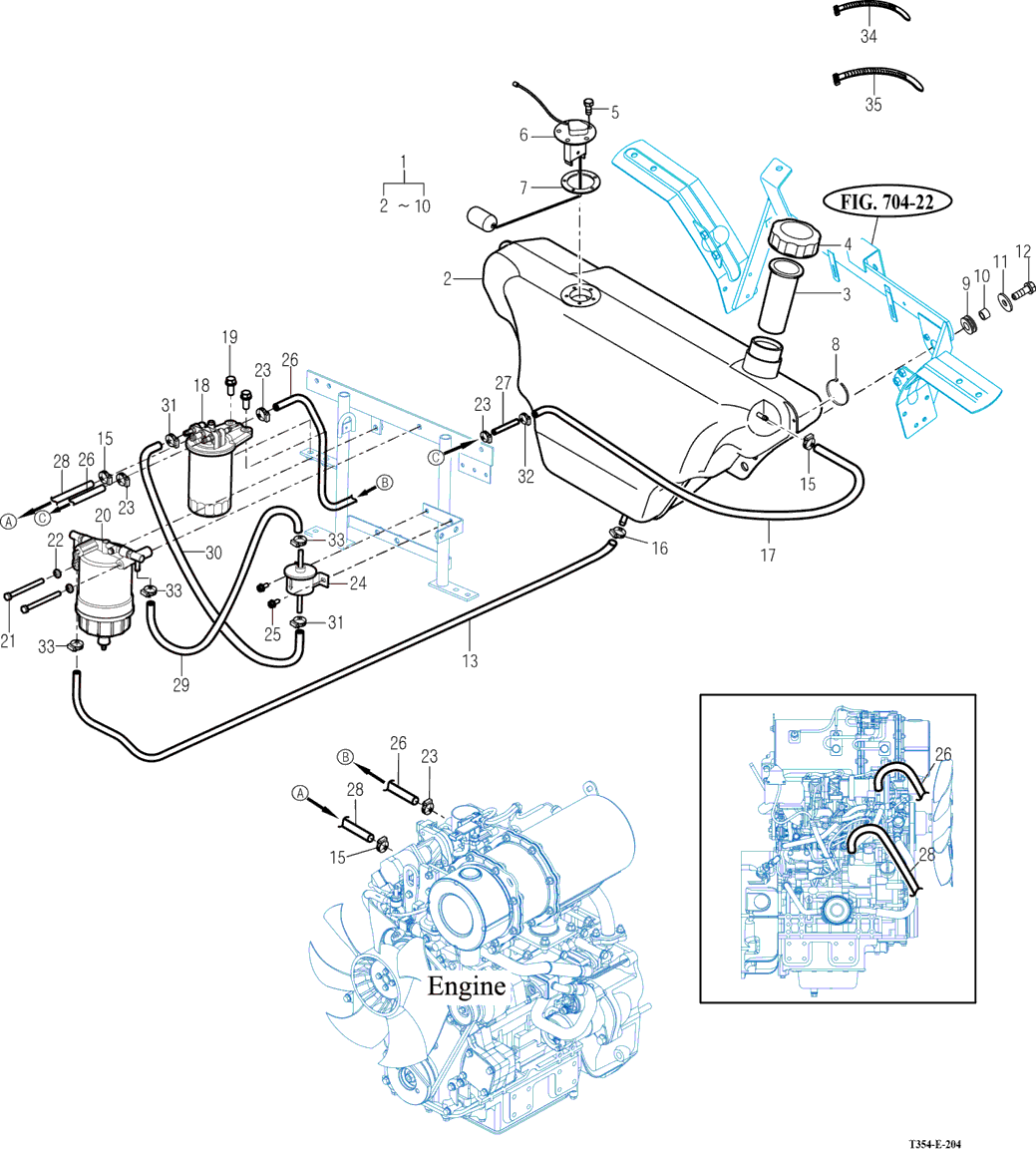 204 - FUEL TANK & HOSE