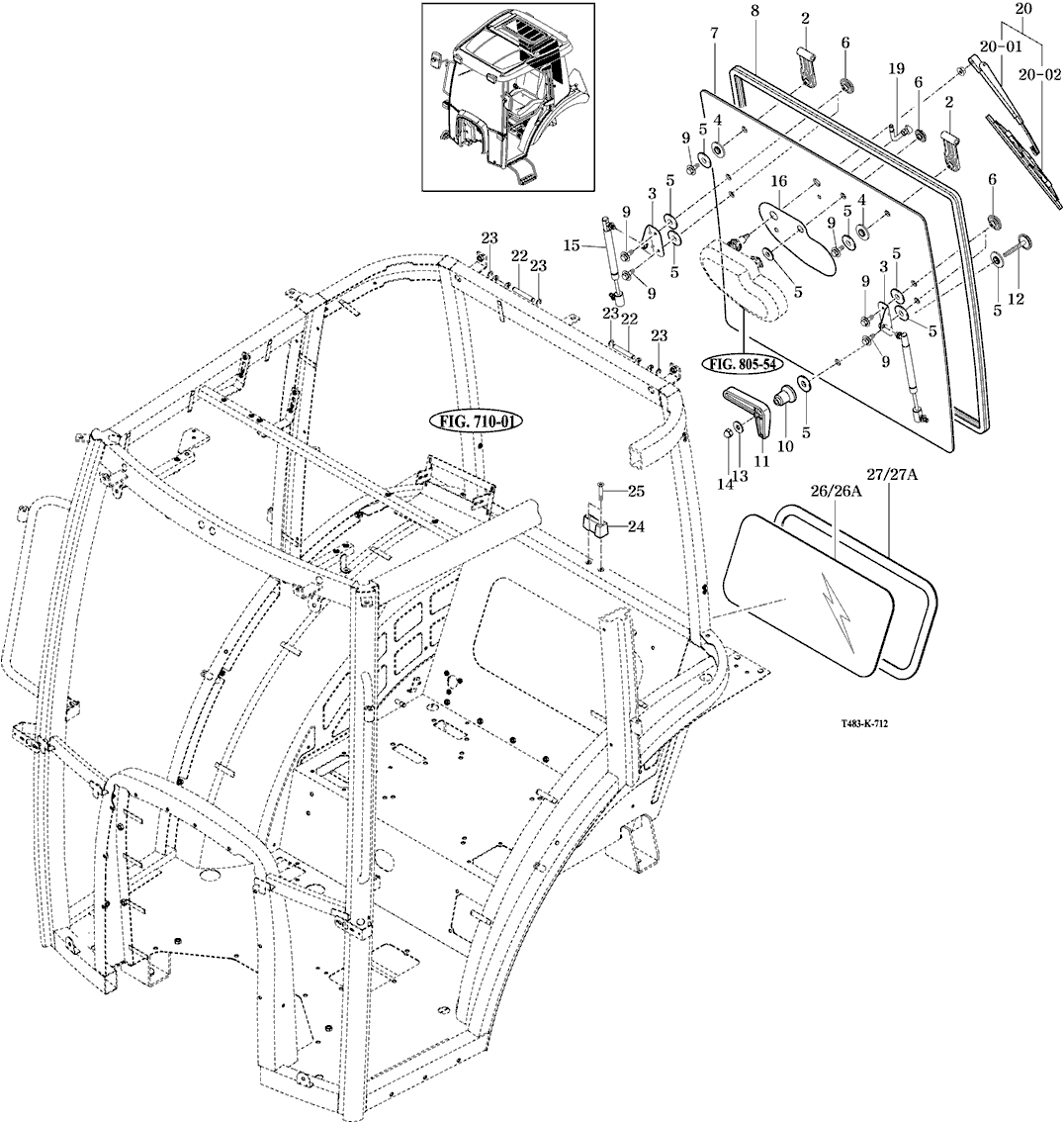 712B - REAR GLASS 712B - REAR GLASS