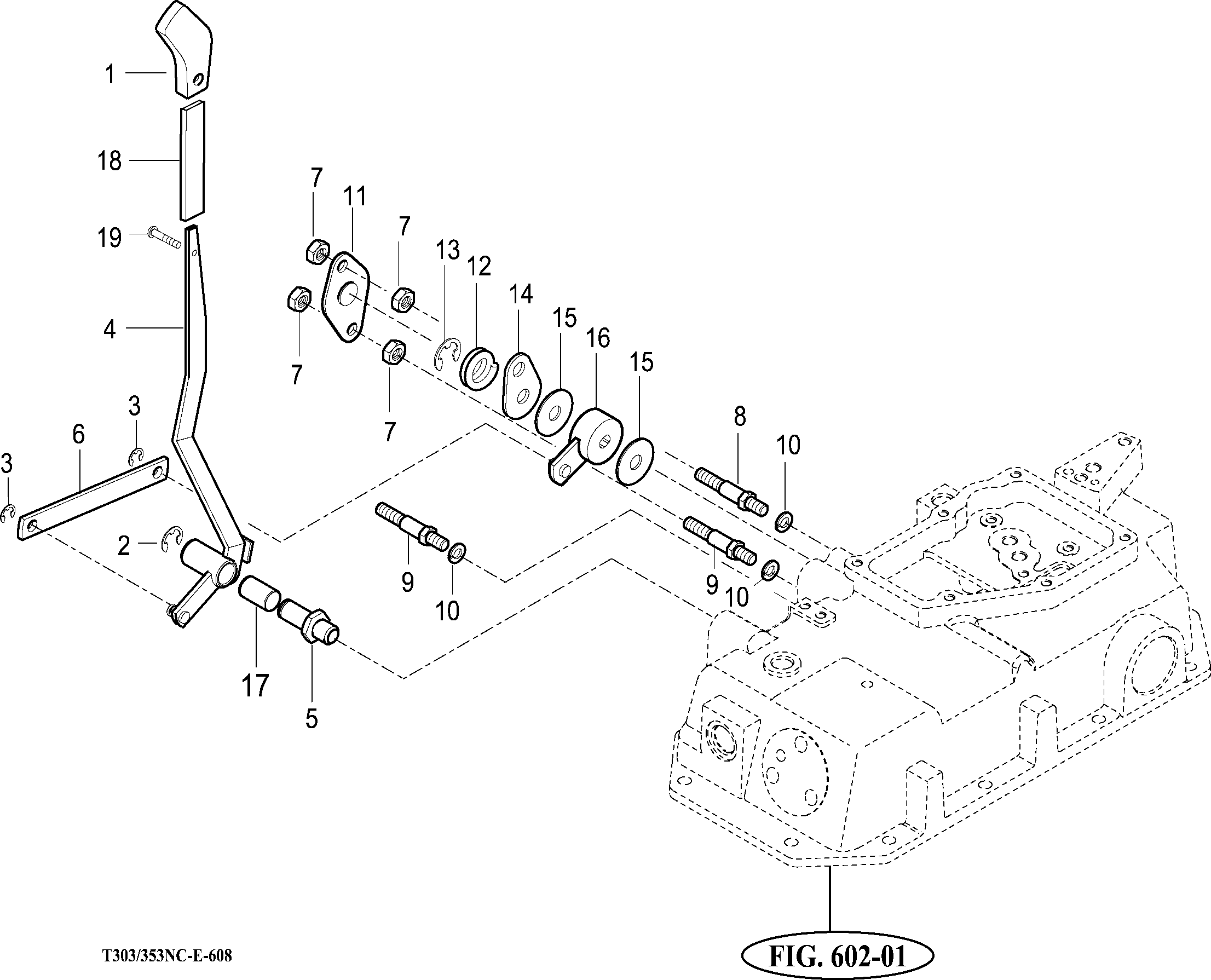 608 - POSITION LEVER