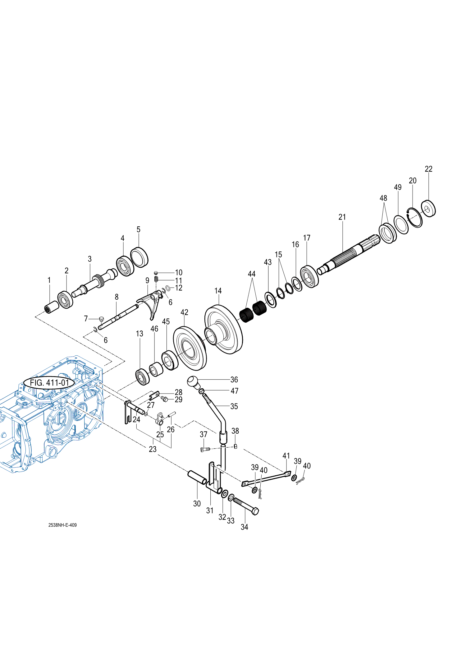 409 - P.T.O CHANGE GEARS