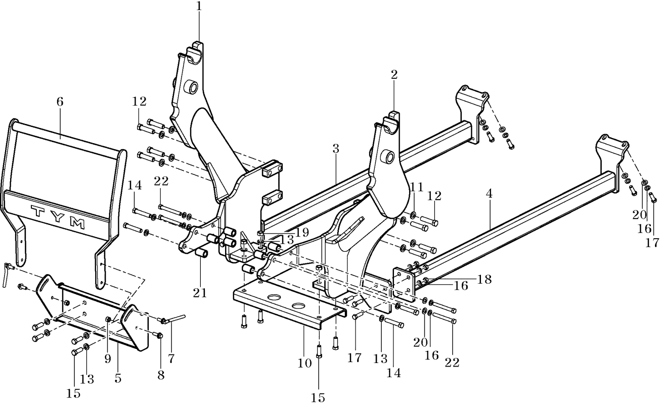 003 - MOUNTING FRAME ASSEMBLY (2023-06-01 ~) 003 - MOUNTING FRAME ASSEMBLY (2023-06-01 ~)