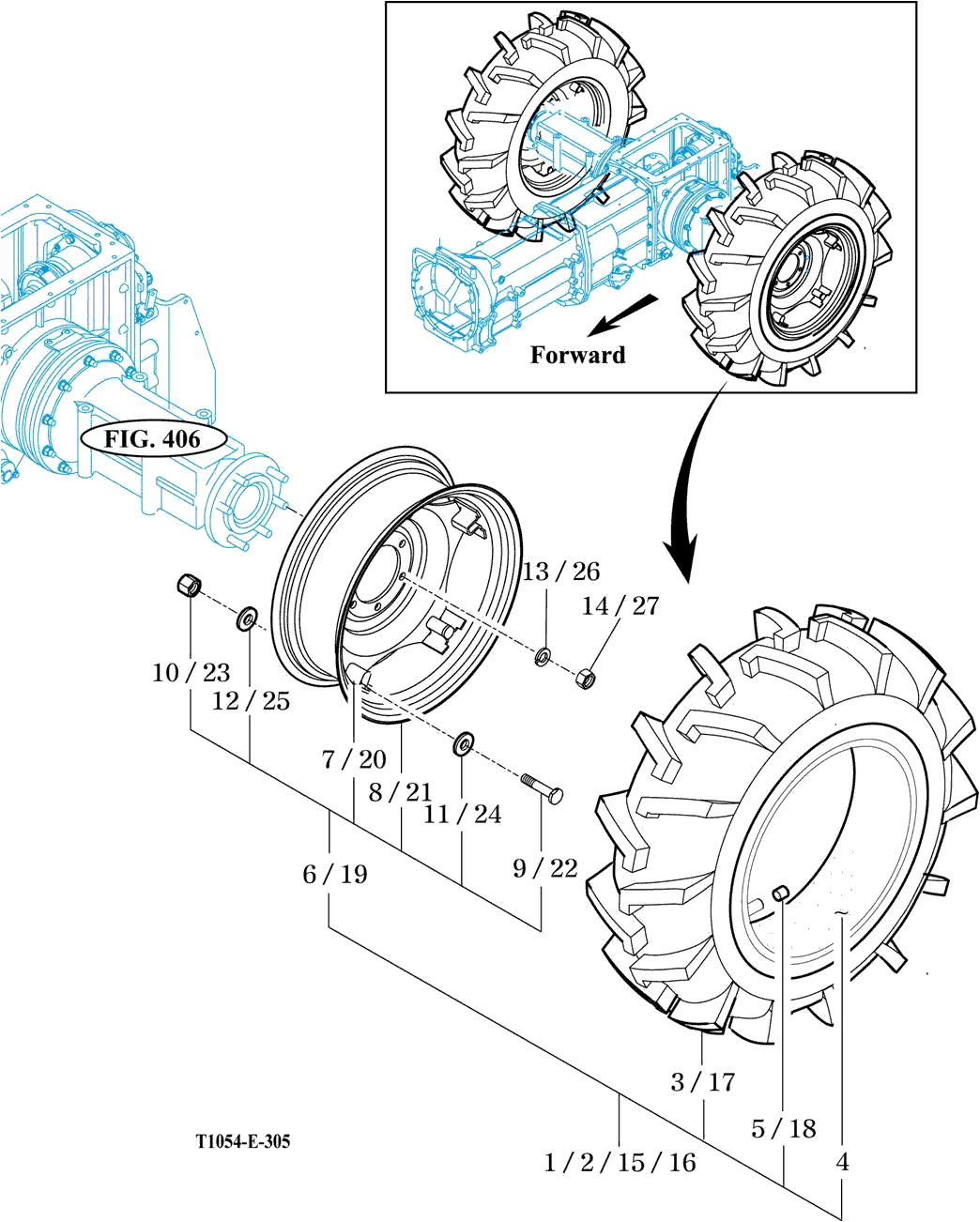 305 - REAR WHEEL