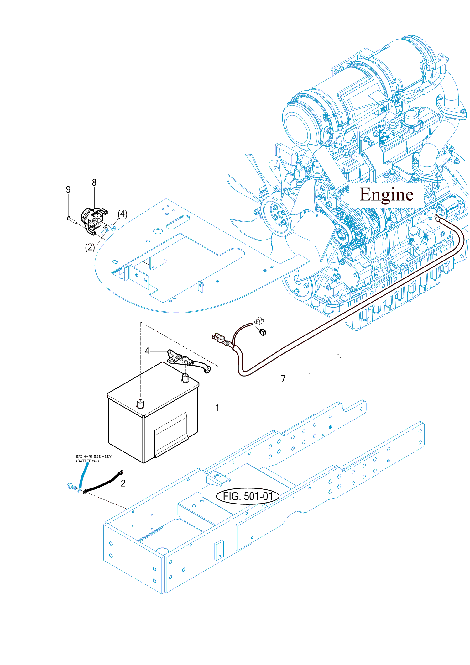 801 - BATTERY & MOUNTING