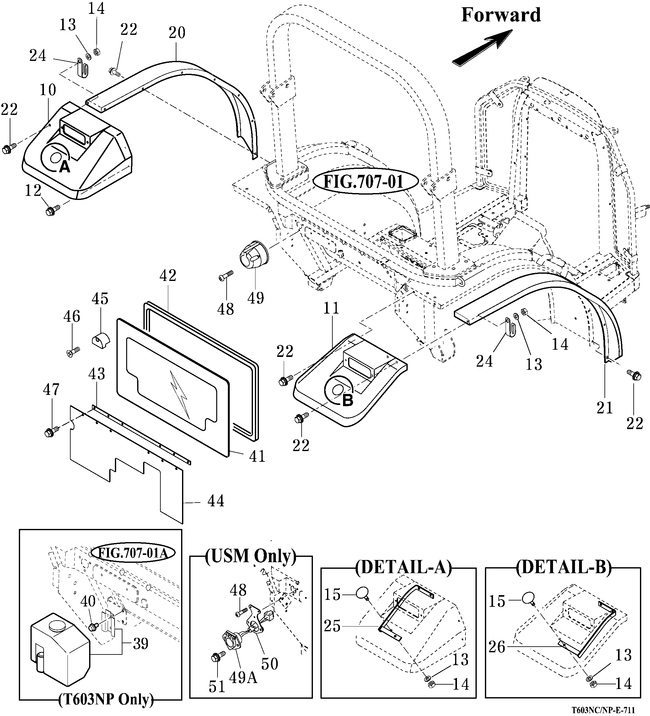 711 - SUB FENDER & COVER
