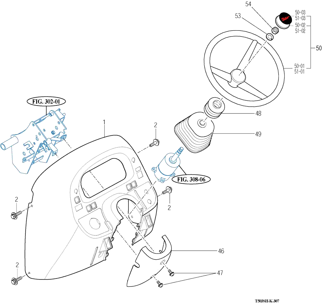 307 - POWER STEERING WHEEL