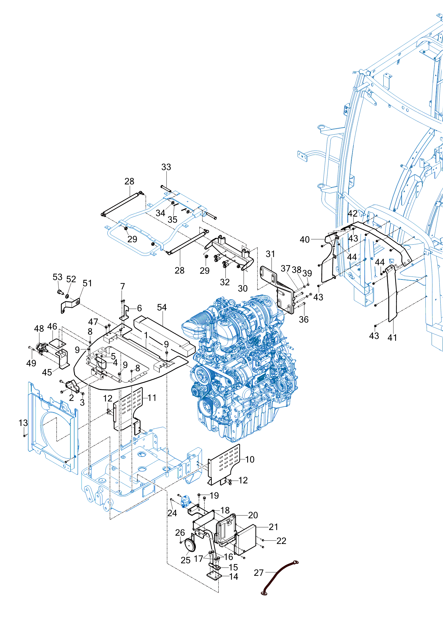 703 - SIDE SUPPORT & FRAME HOOD