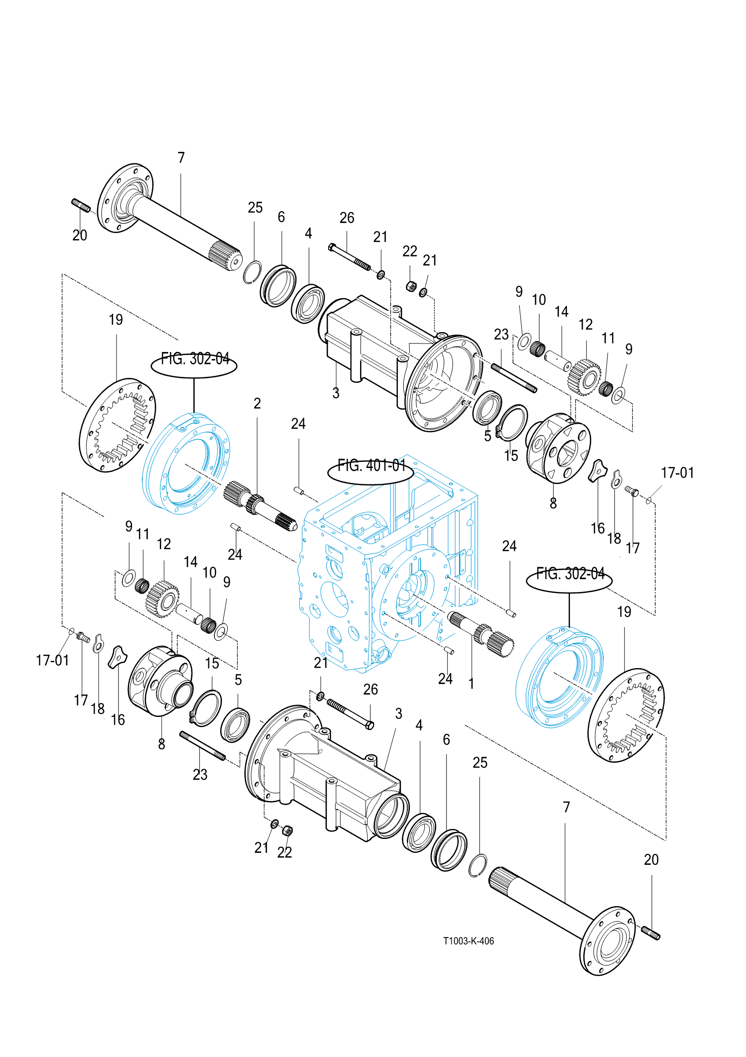 406 - HOUSING, RR AXLE