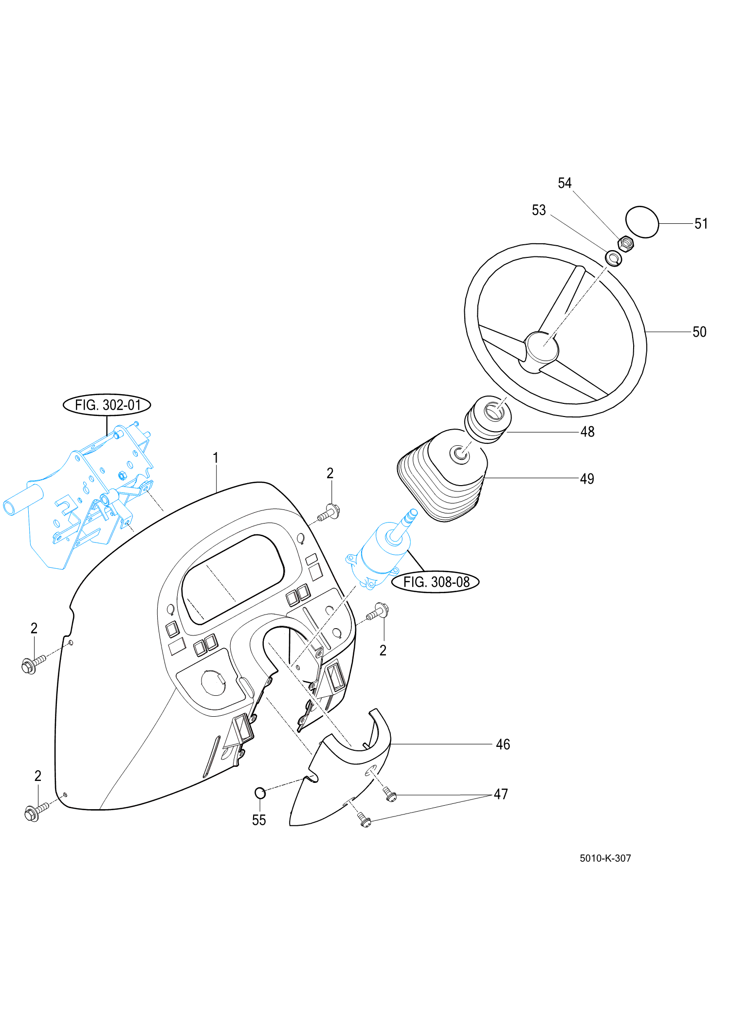 307 - POWER STEERING WHEEL