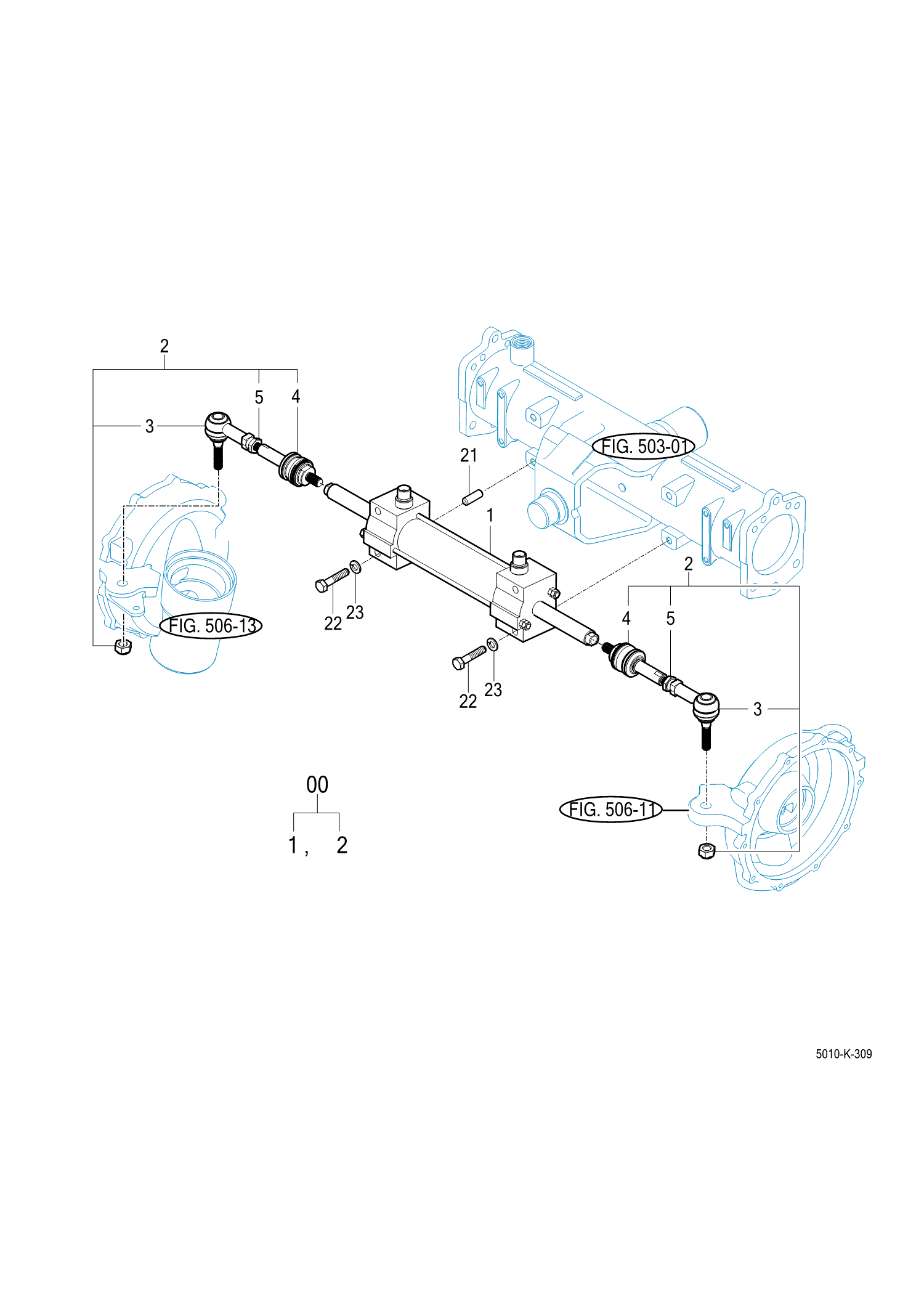 309 - POWER STEERING CYLINDER 309 - POWER STEERING CYLINDER
