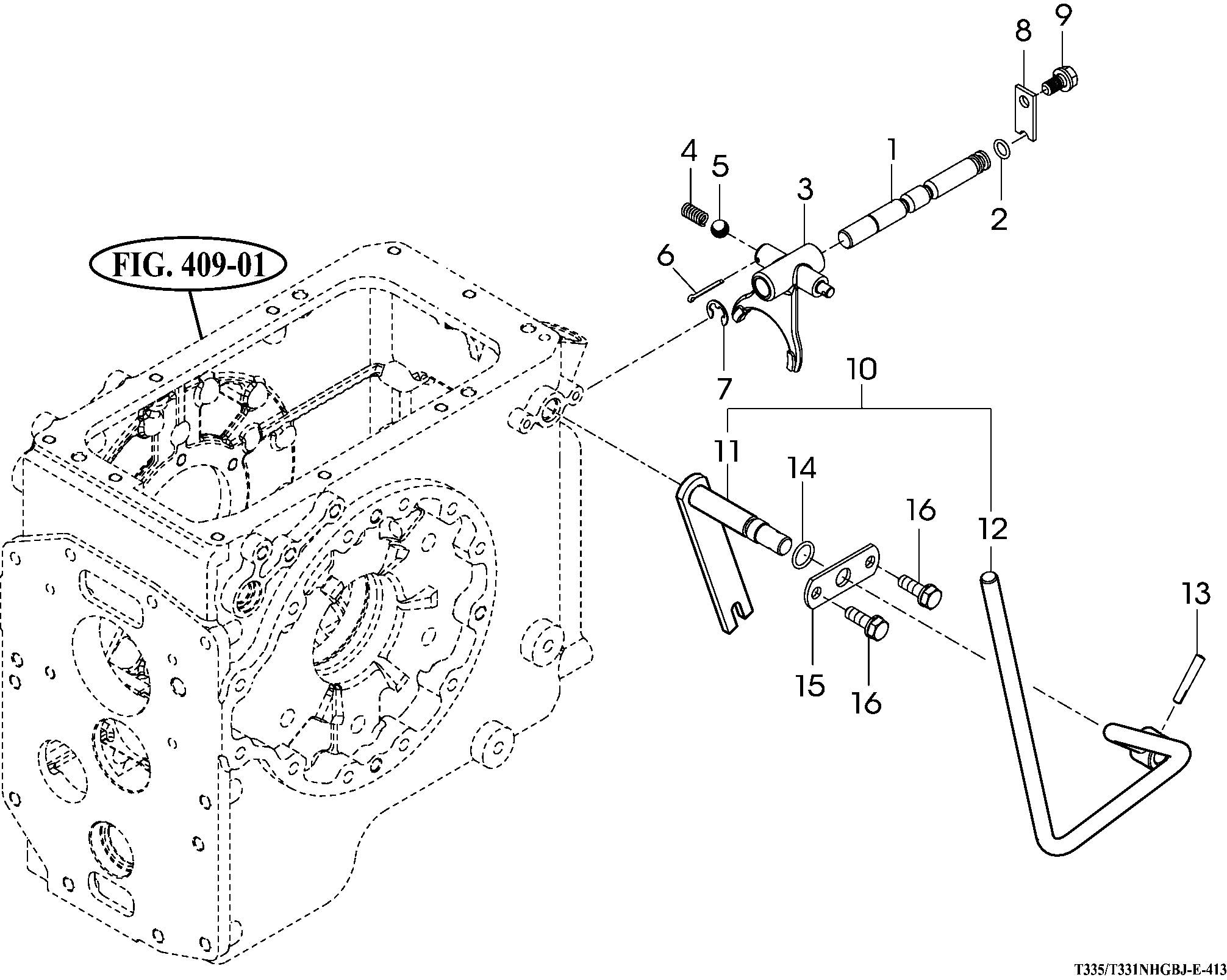 413 - REAR P.T.O SPEED SHIFTER