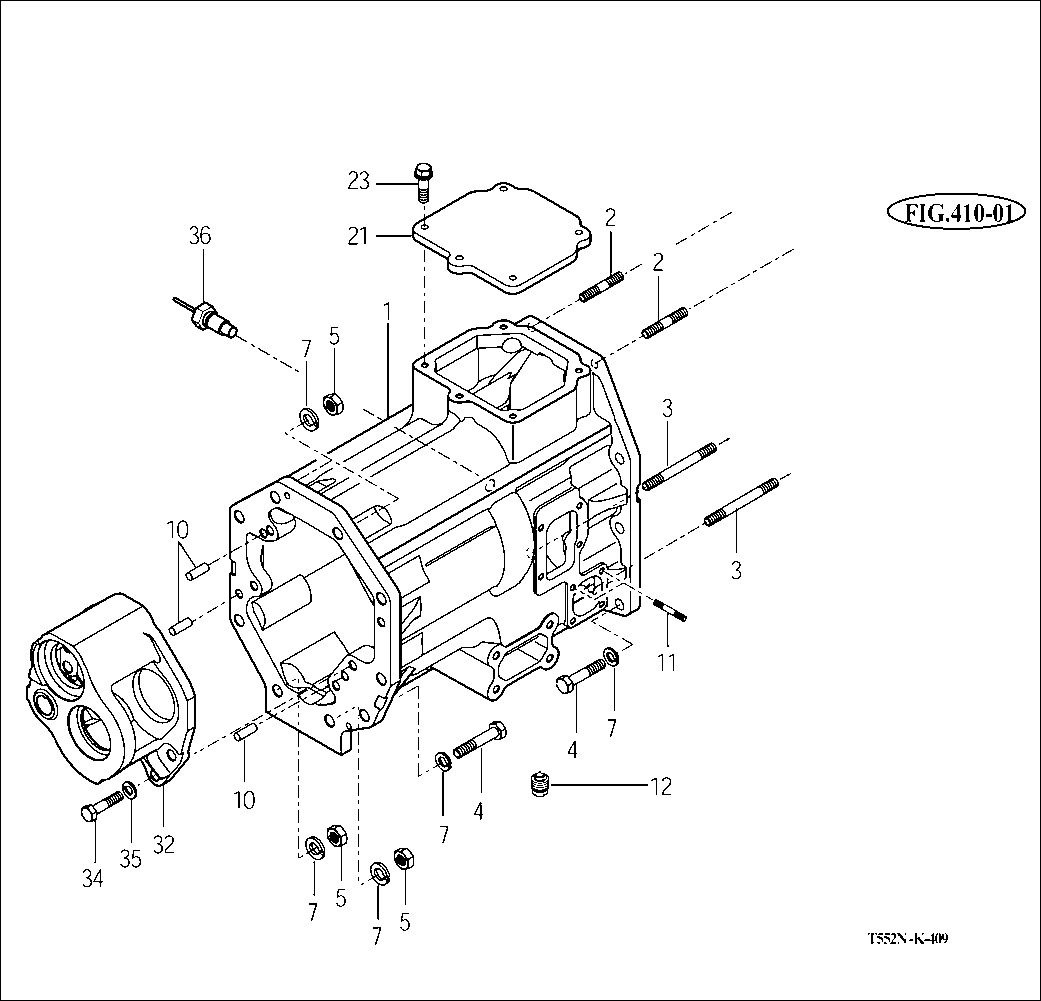 409 - TRANSMISSION MID CASE
