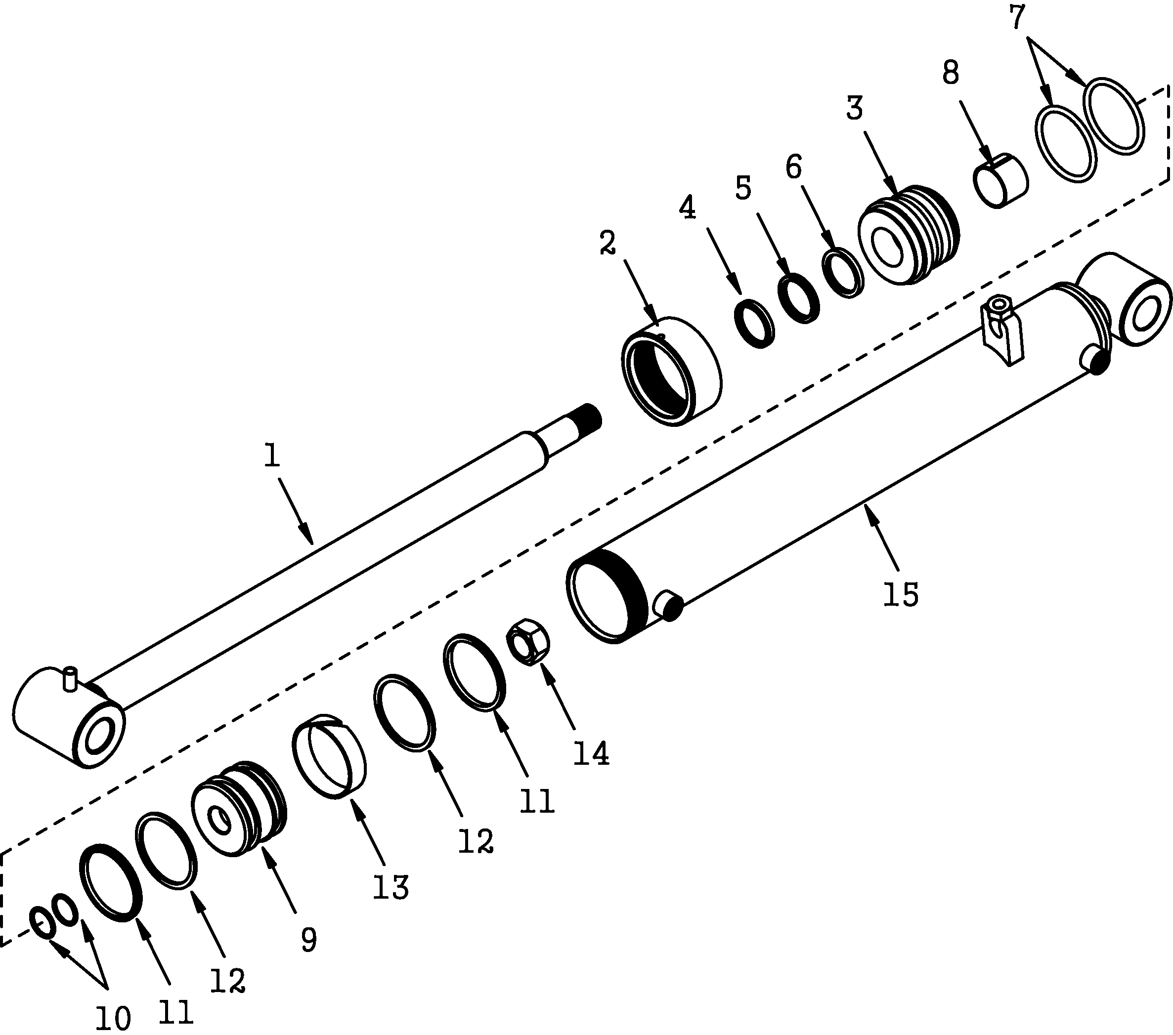 081 - BUCKET CYLINDER RH