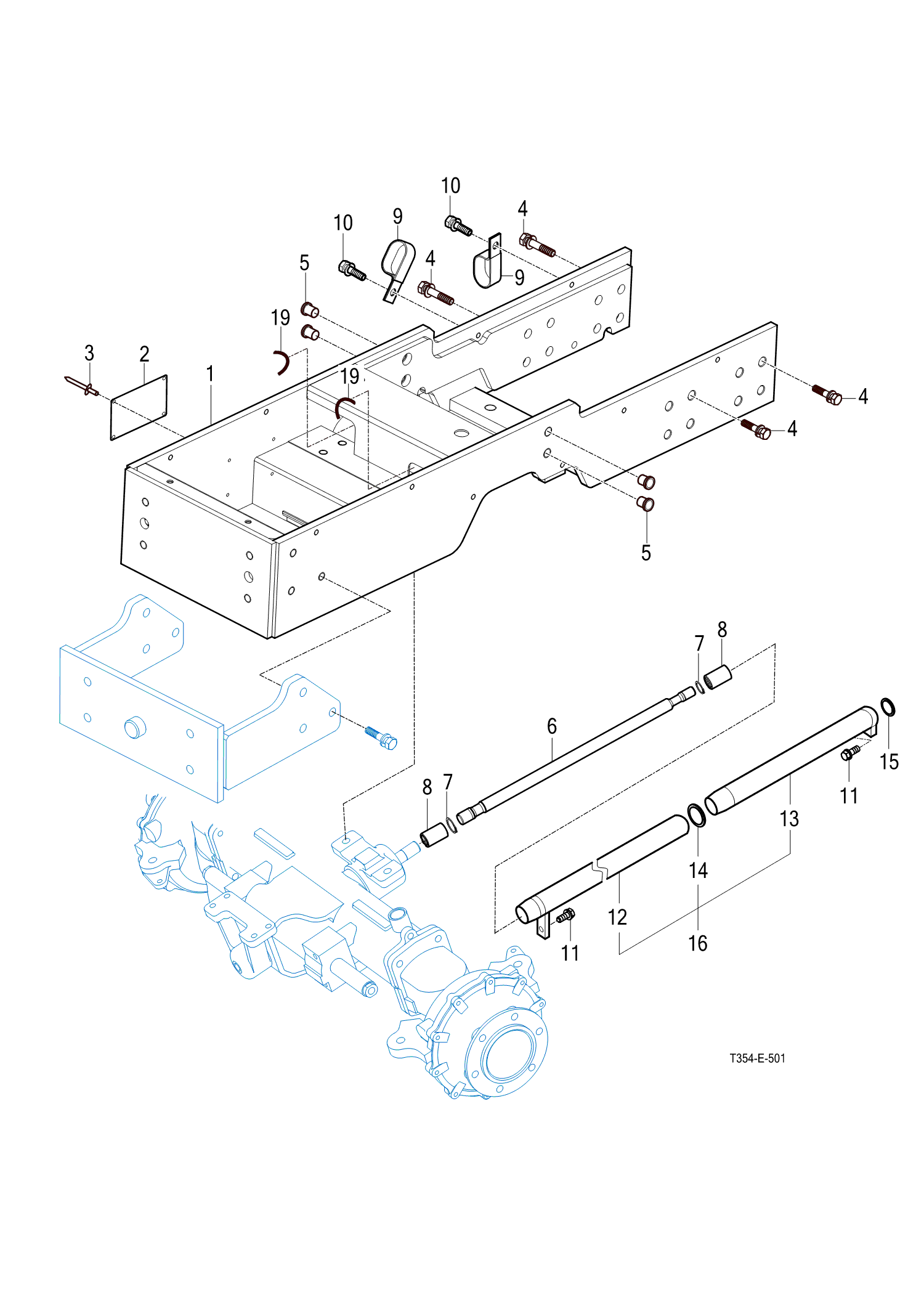 501 - FRONT AXLE BRACKET (2021-07-31 ~)