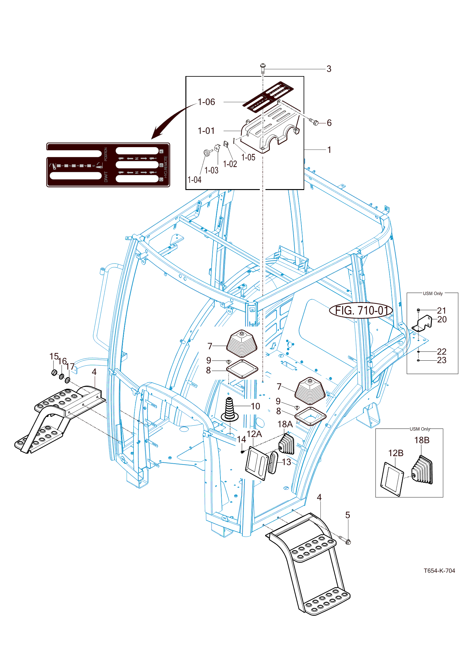 704 - LEVER COVER & STEP