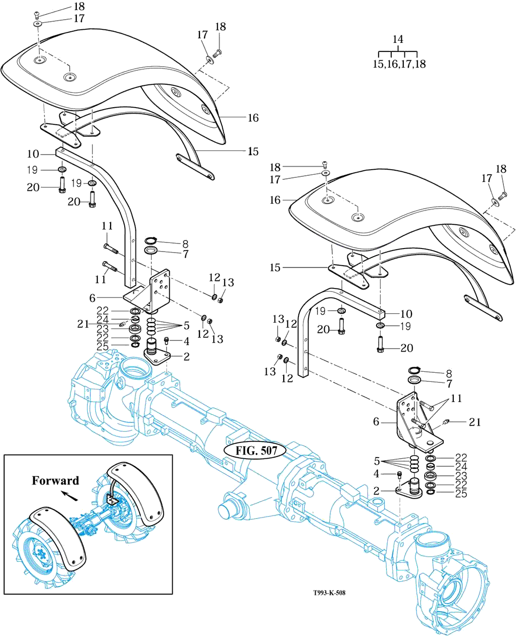 508 - MUD GUARD ASSY