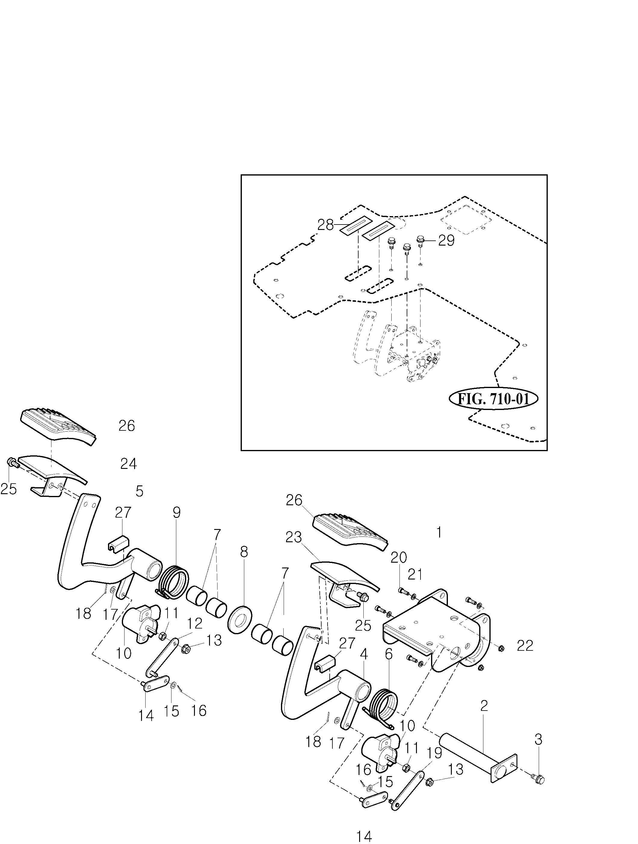 719 - PEDAL SUB ASSY