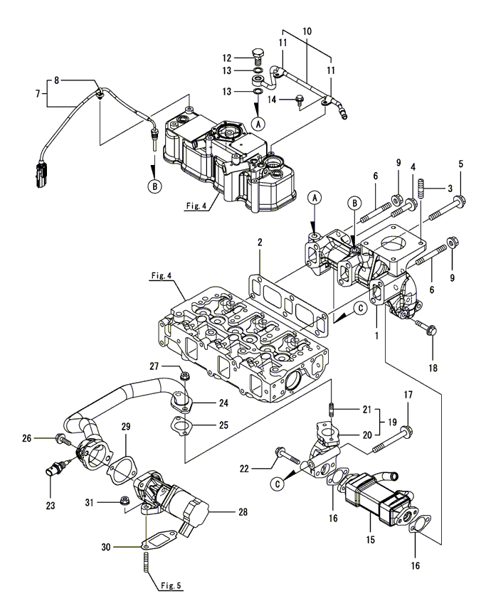 106 - EXHAUST MANIFOLD 106 - EXHAUST MANIFOLD