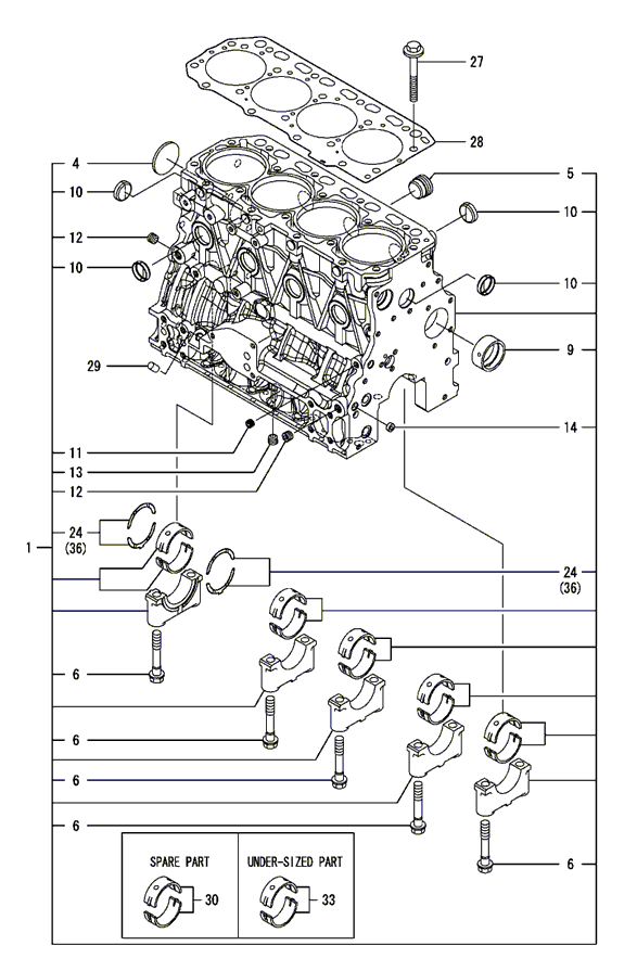 101B - CYLINDER BLOCK (T454) 101B - CYLINDER BLOCK (T454)