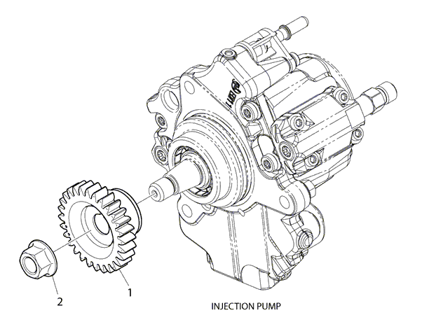 130 - INJECTION PUMP DRIVE GEAR