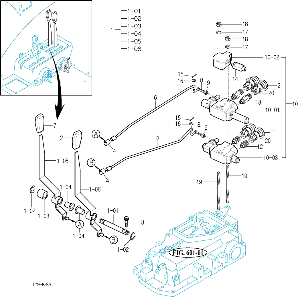 608 - EXTERIOR HYD. VALVE