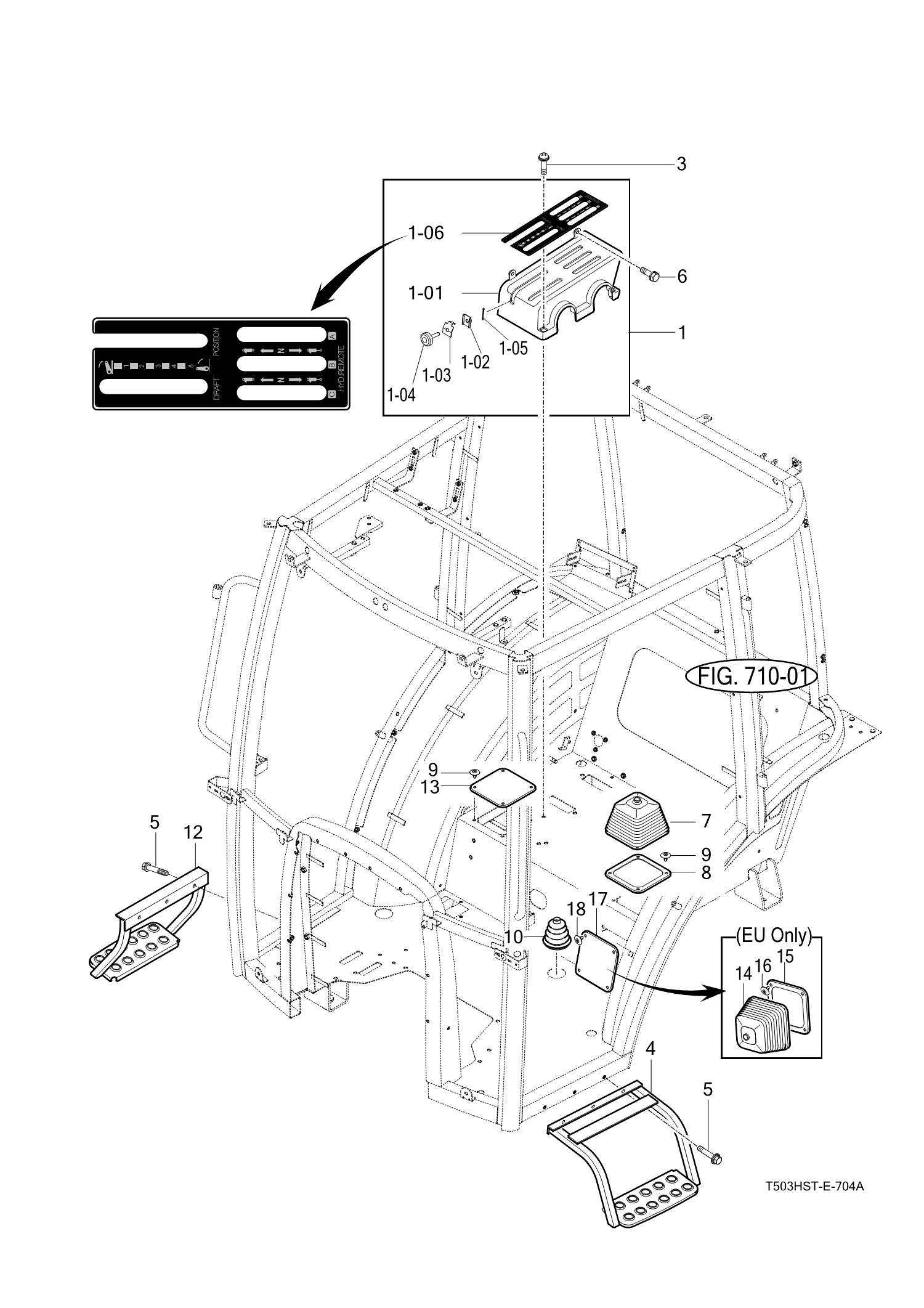 704A - LEVER COVER & STEP