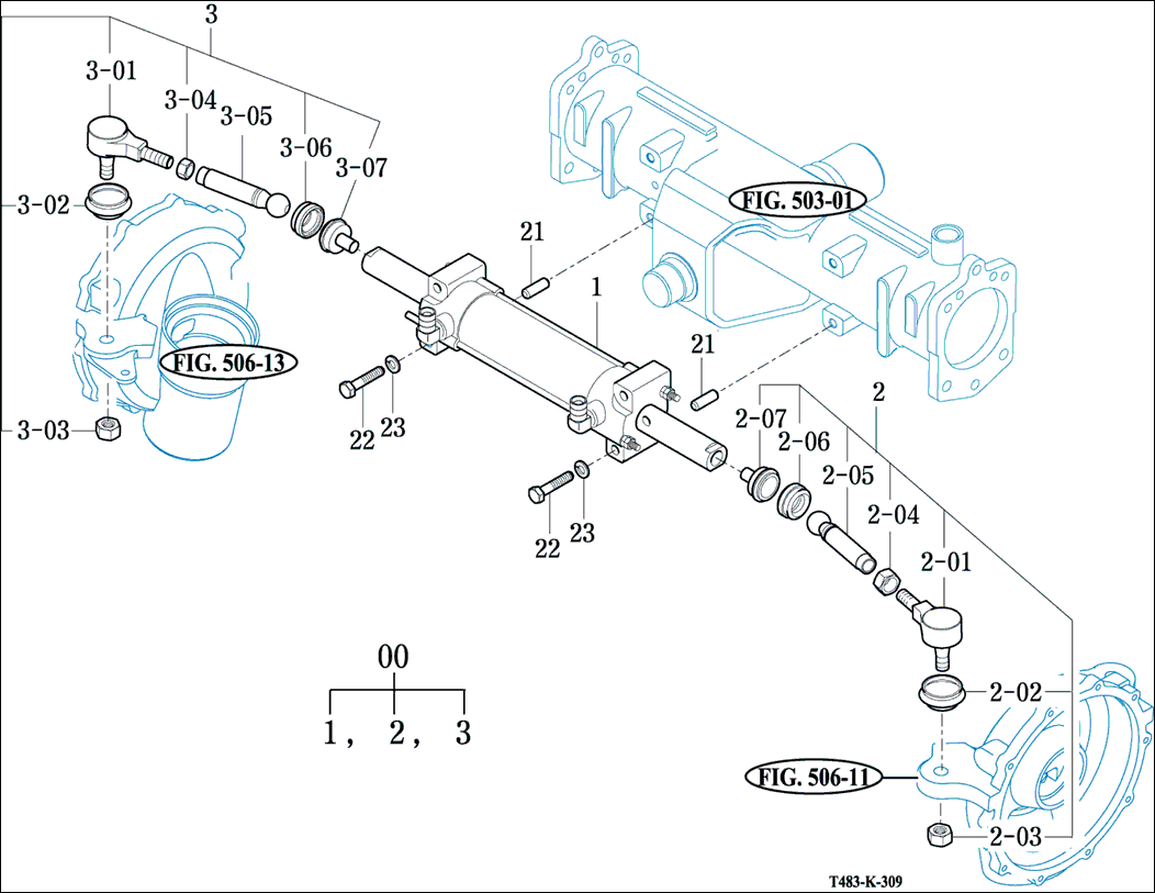 309 - POWER STEERING CYLINDER