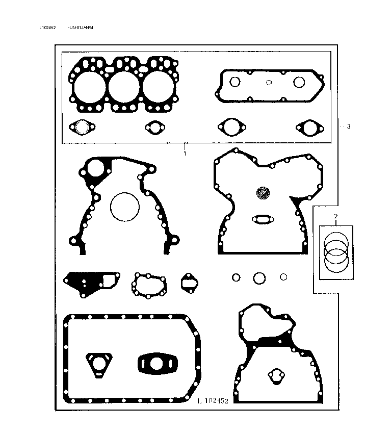 127 - ENGINE GASKET KIT