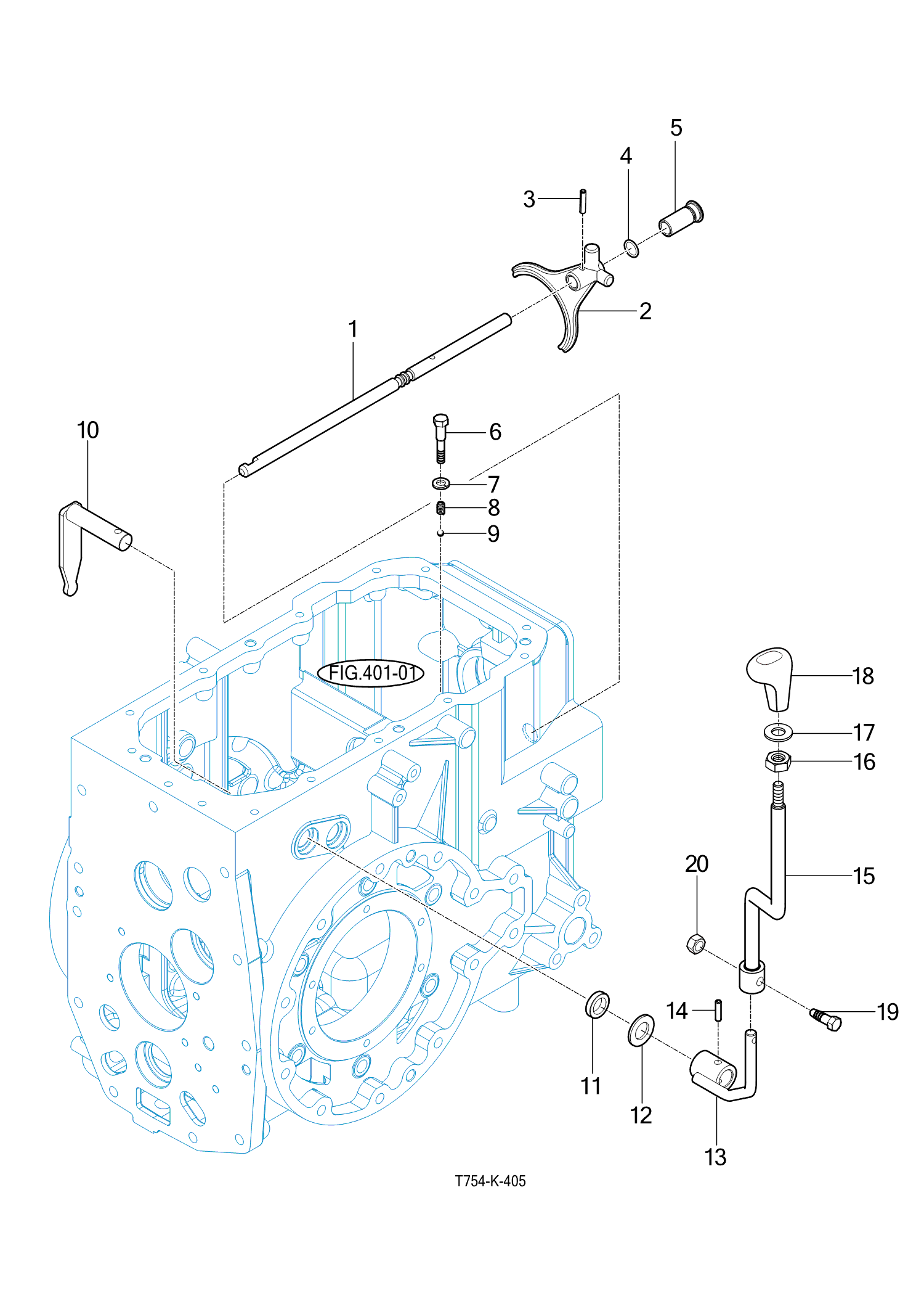 405 - P.T.O CHANGE SHIFTER