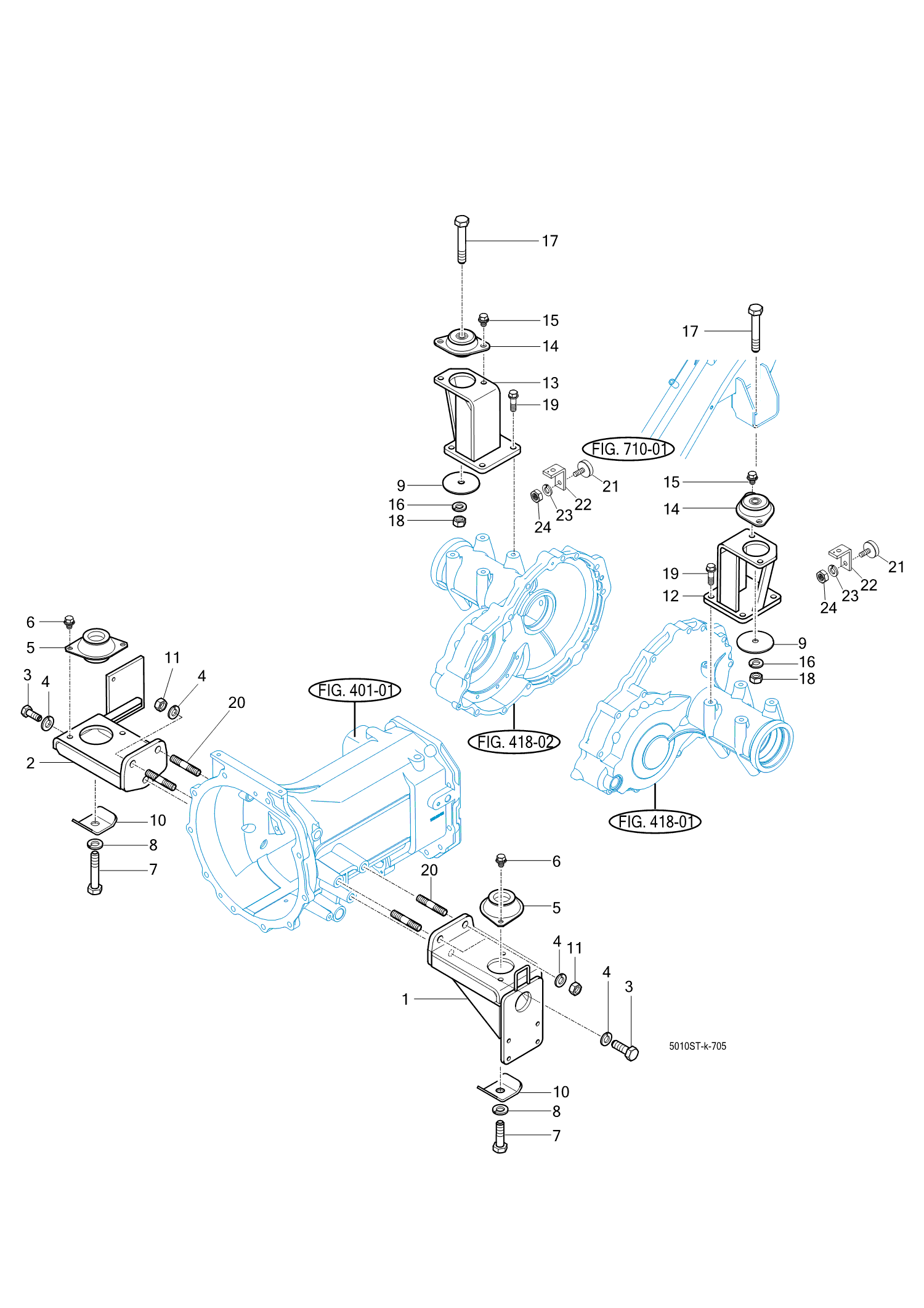 705 - FRONT & REAR MOUNTING 705 - FRONT & REAR MOUNTING