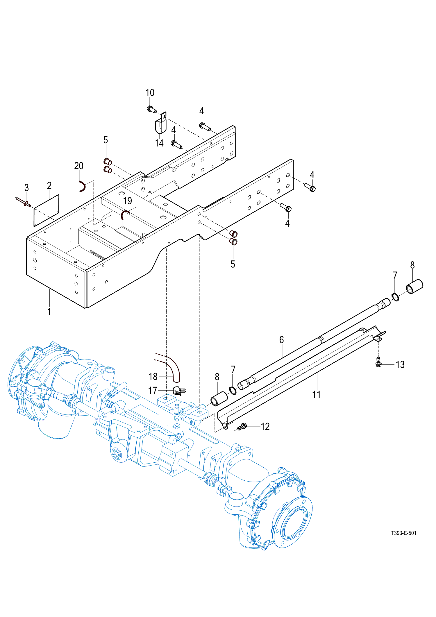 501 - FRONT AXLE BRACKET 501 - FRONT AXLE BRACKET