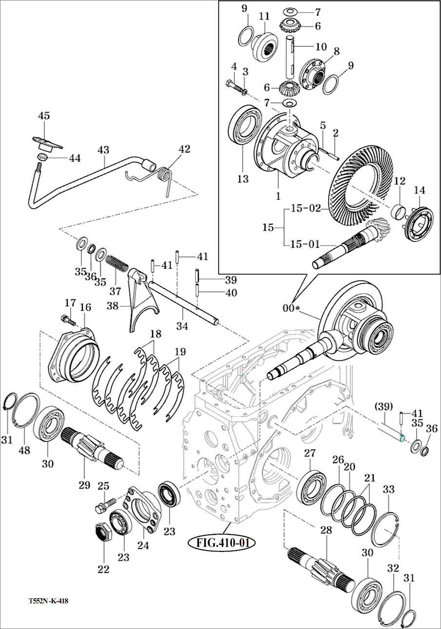 418 - REAR DIFFERENTIAL GEAR