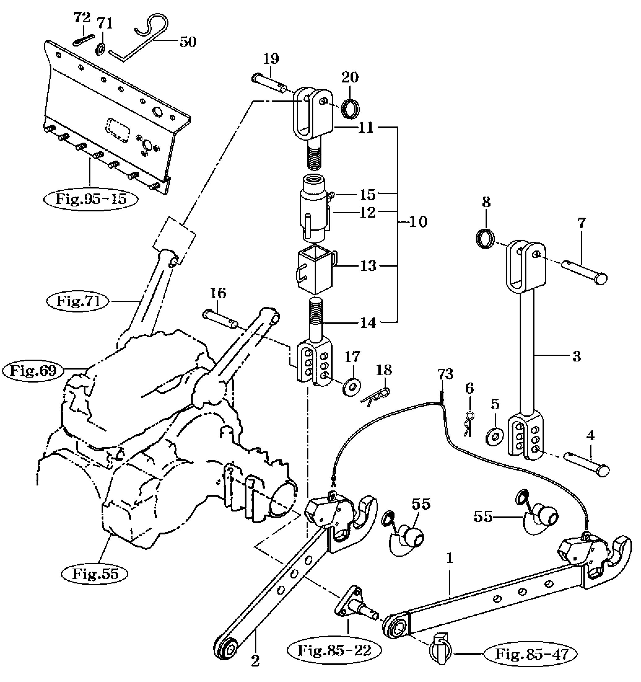 086A - LOWER LINK & LIFT ROD