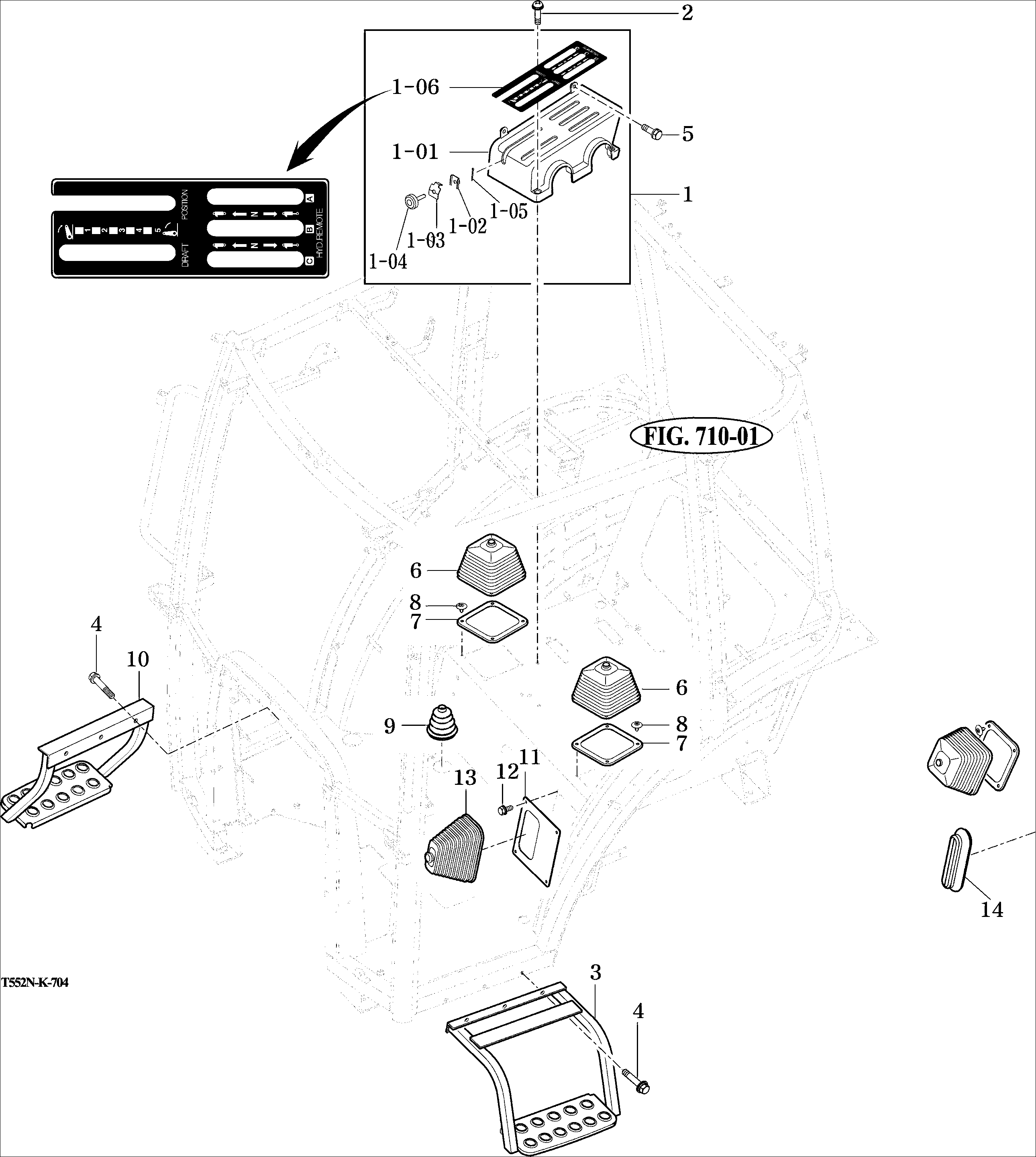 704 - LEVER COVERS AND STEPS
