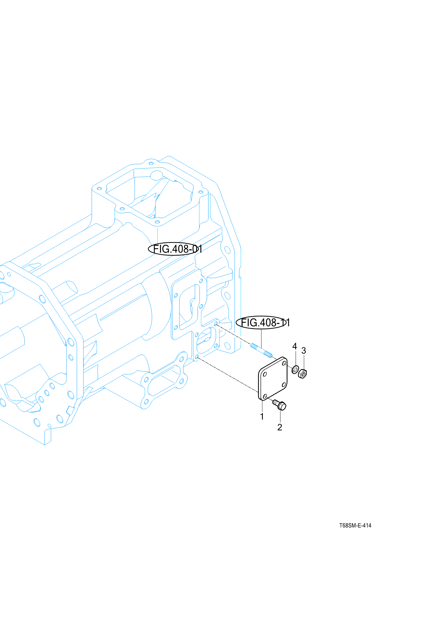 414 - 4WD CHANGE LEVER