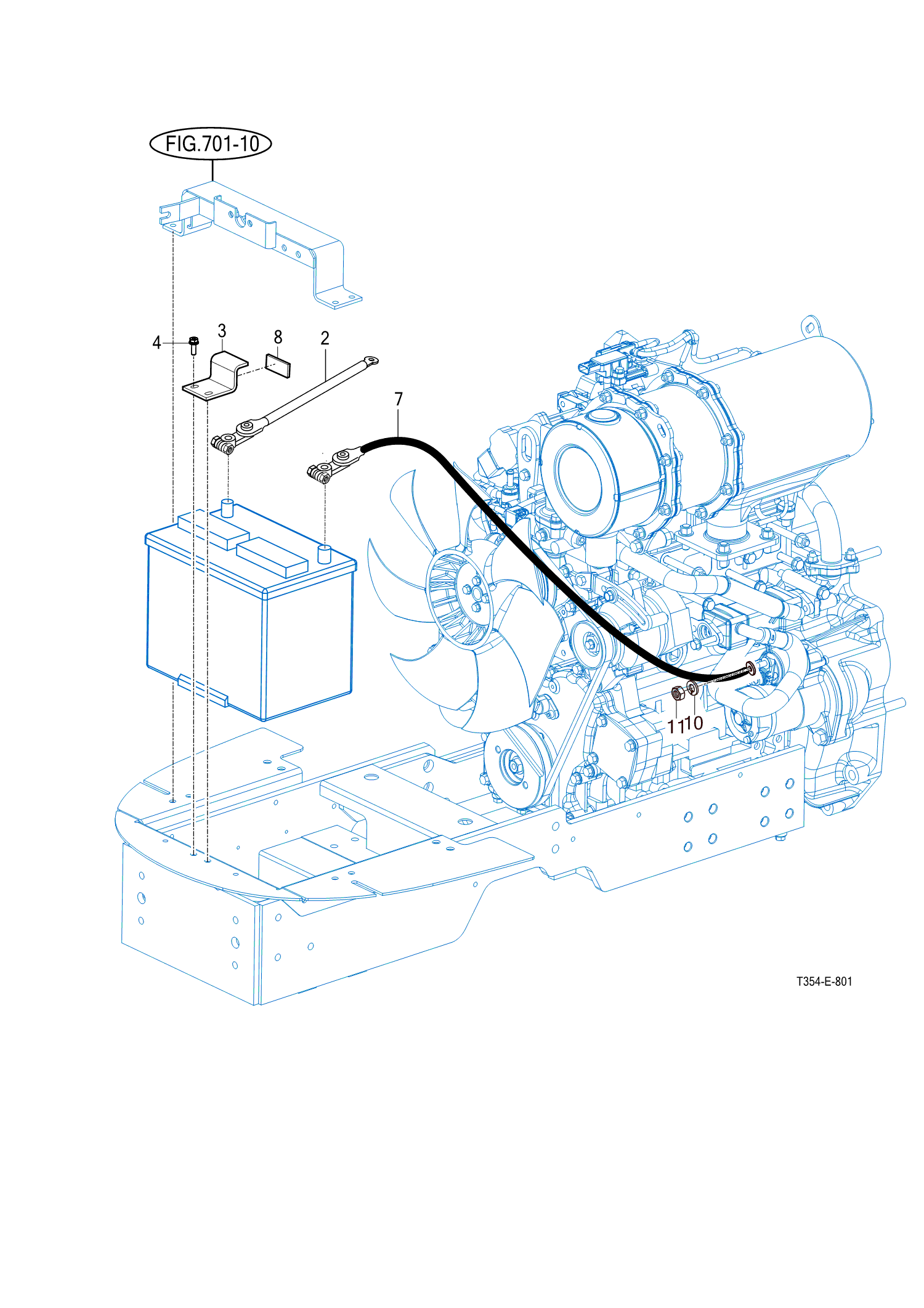 801 - BATTERY & MOUNTING