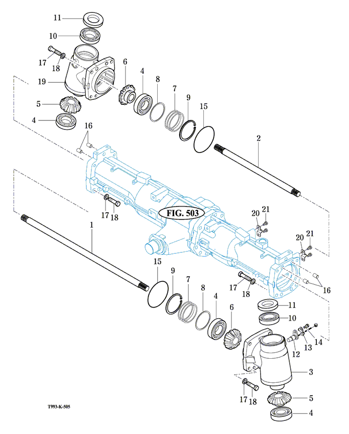 505 - FRONT GEAR CASE (1) 505 - FRONT GEAR CASE (1)